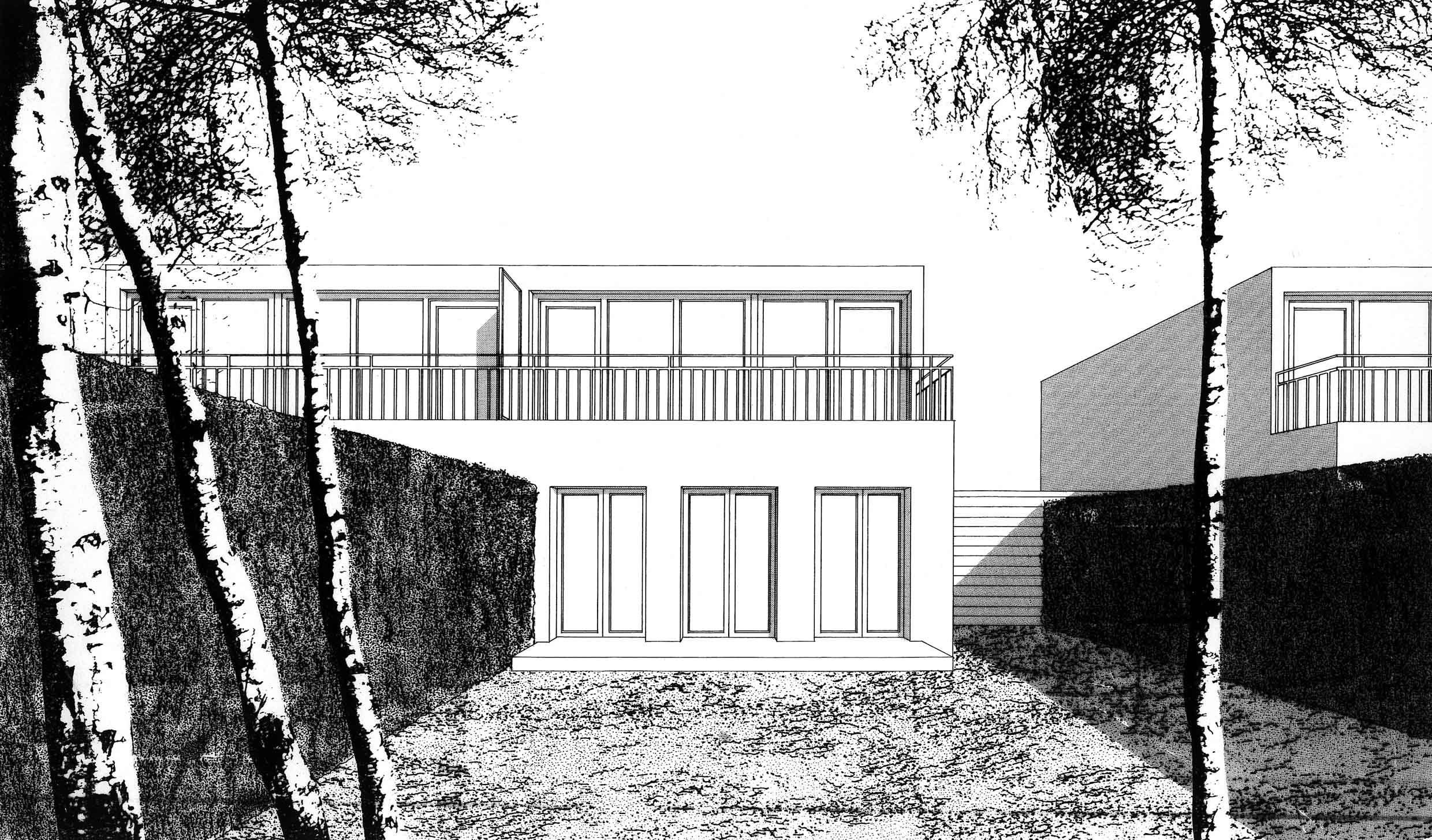 Ansicht Doppelhaus