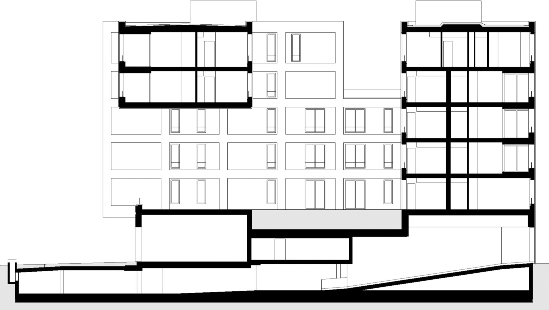 Palais Europacity Berlin, Schnitt
