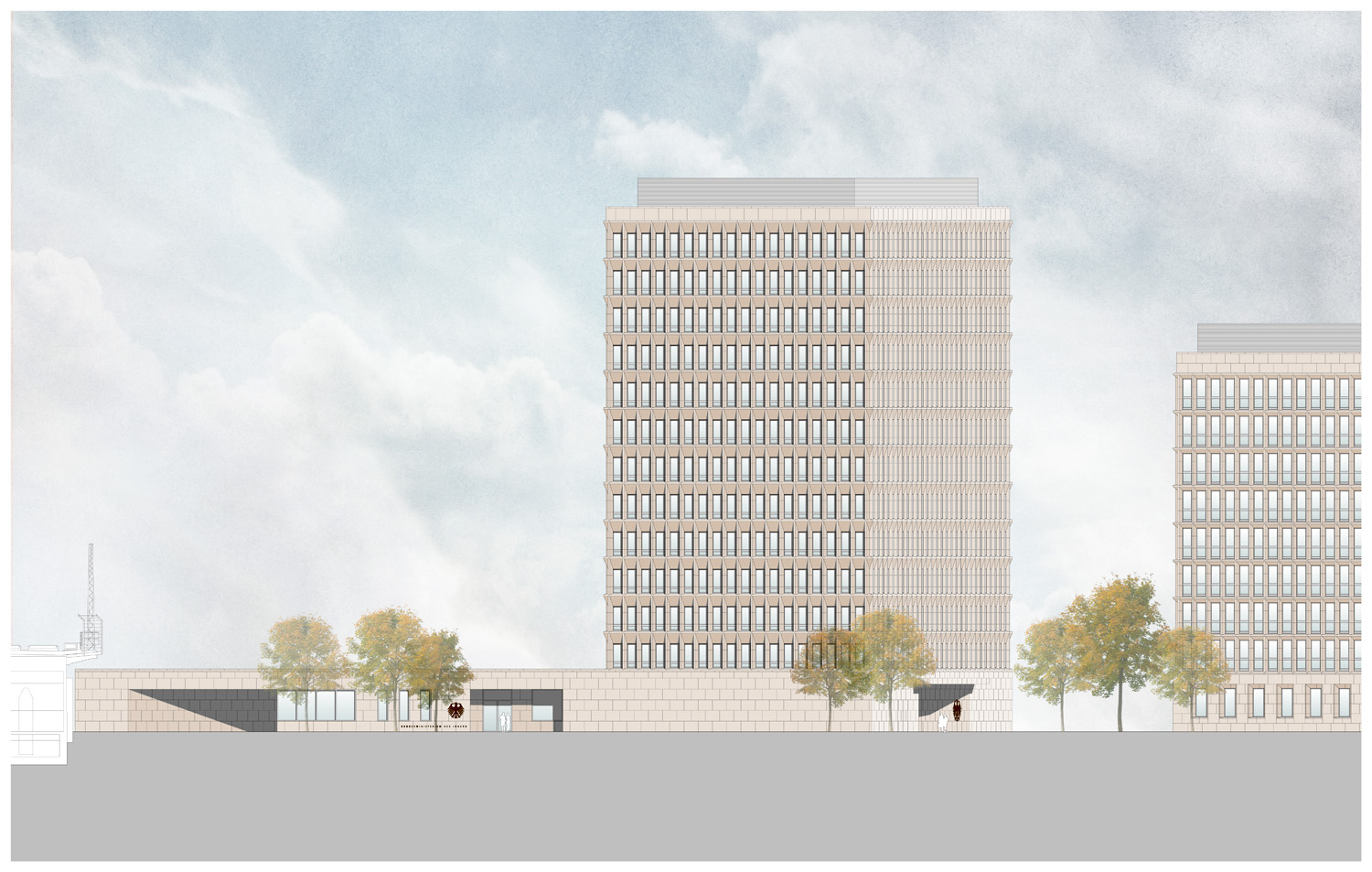 Erweiterungsbau Bundesministerium des Innern - Ansicht