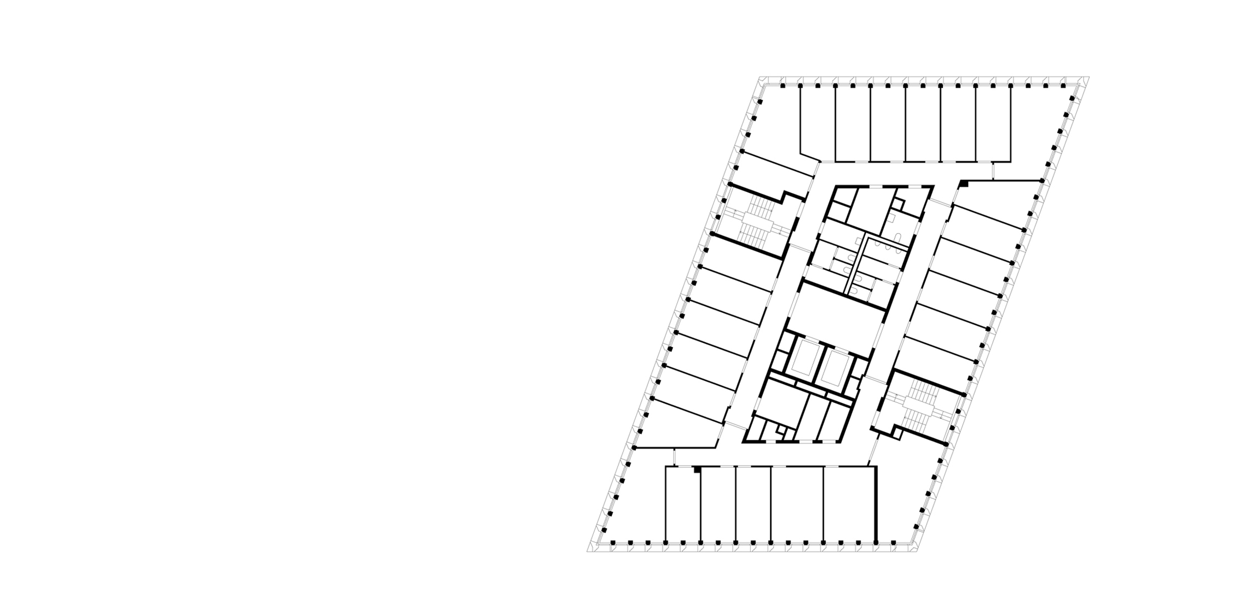 Erweiterungsbau Bundesministerium des Innern - Grundriss Obergeschoss