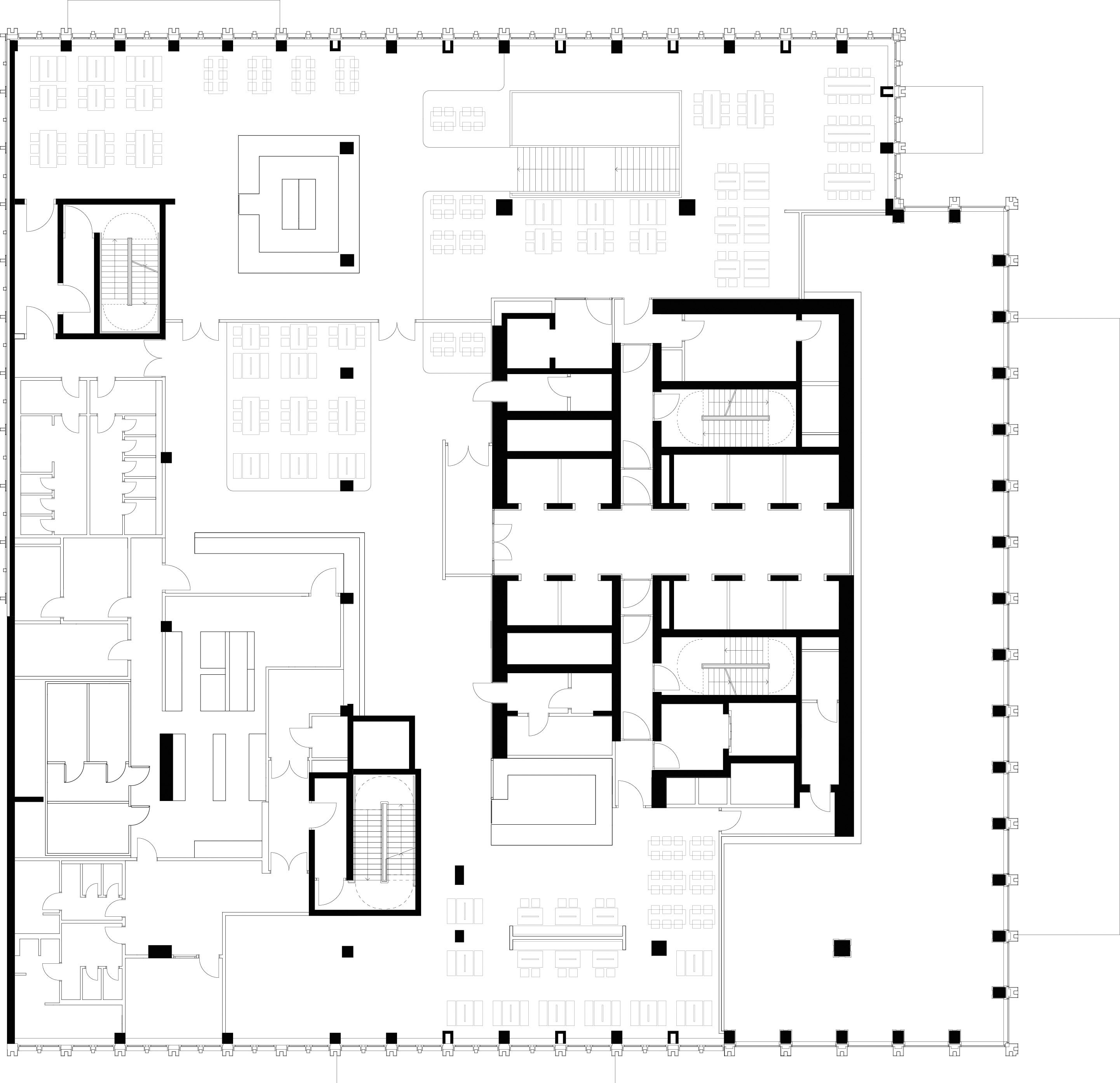 Marienturm, Frankfurt/Main, Grundriss Ebene 01