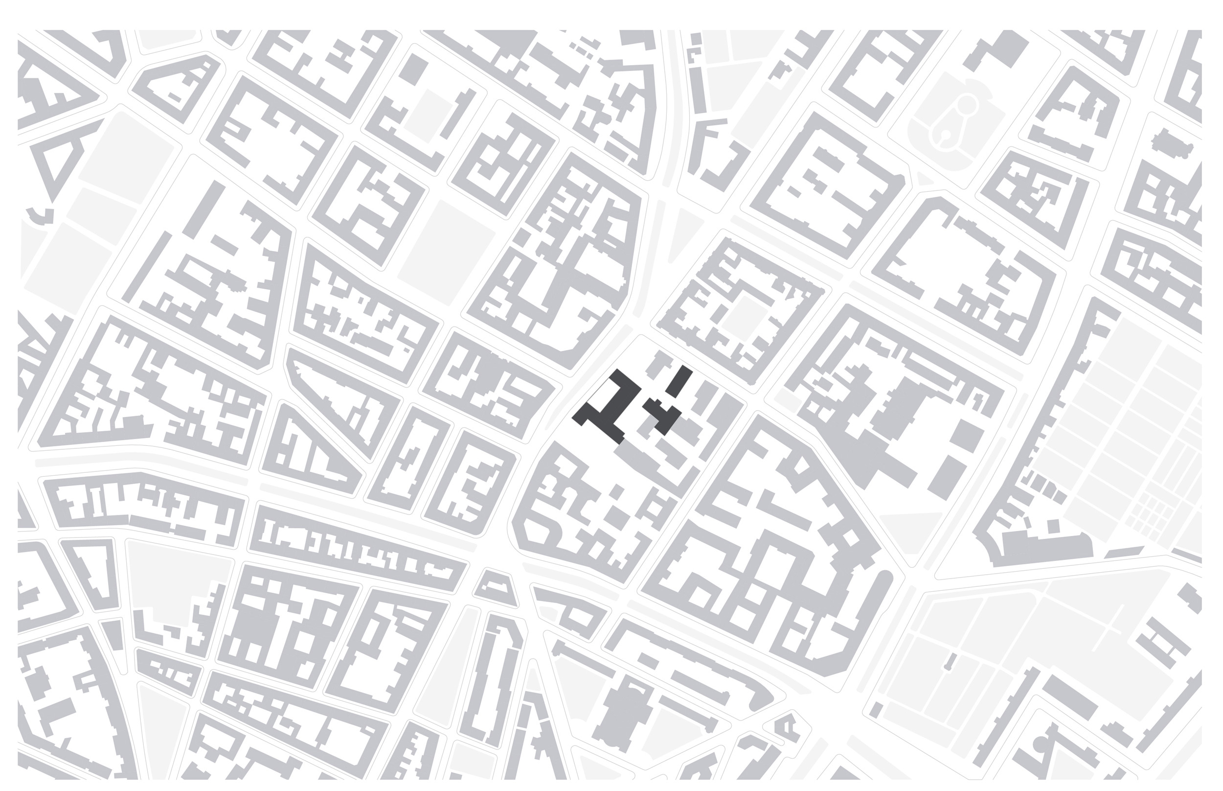 Büro- und Geschäftshaus Königstadt-Terrassen in Berlin, Lageplan
