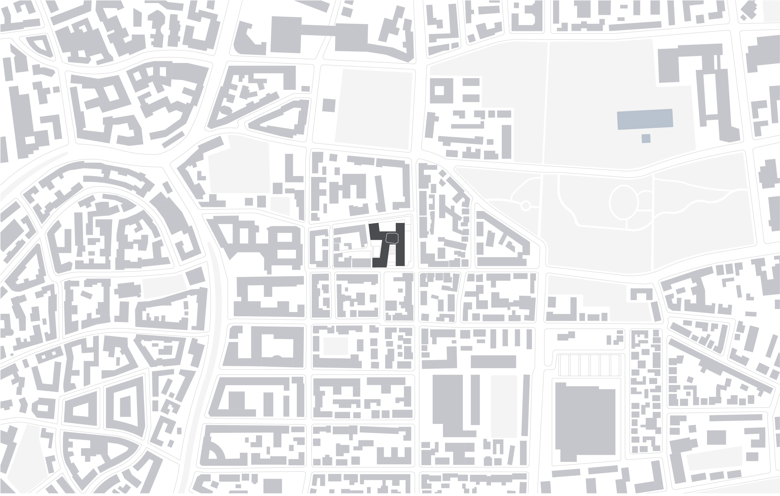 Technisches Rathaus Bielefeld, Lageplan 1:5000