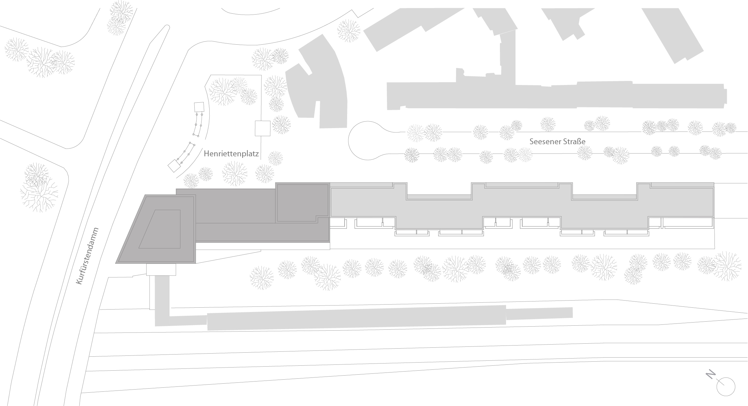 Büro- und Geschäftshaus am Kurfürstendamm Berlin - Lageplan