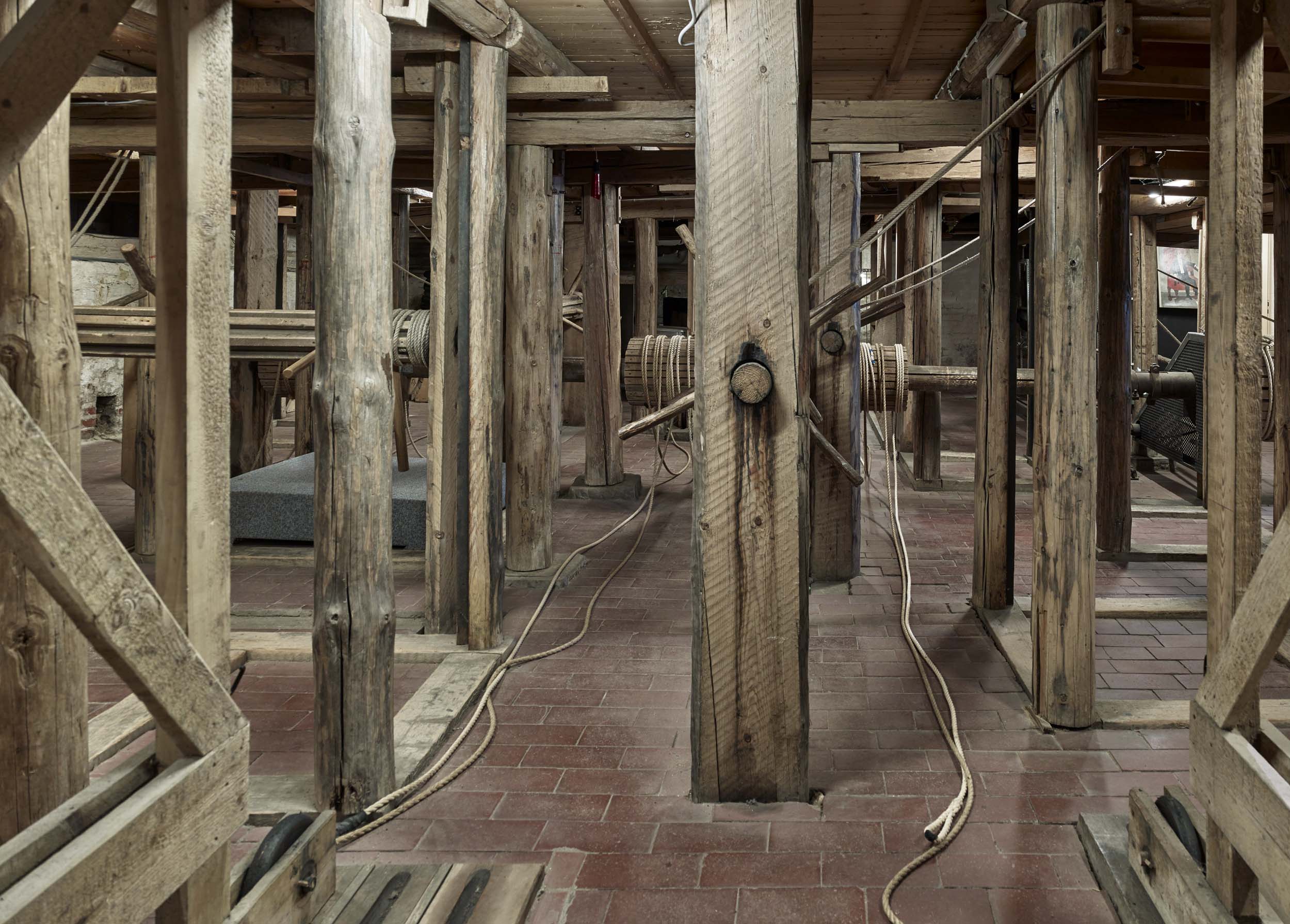 Goethe Theater Bad Lachstädt, Die original erhaltene Bühnentechnik © Stefan Müller