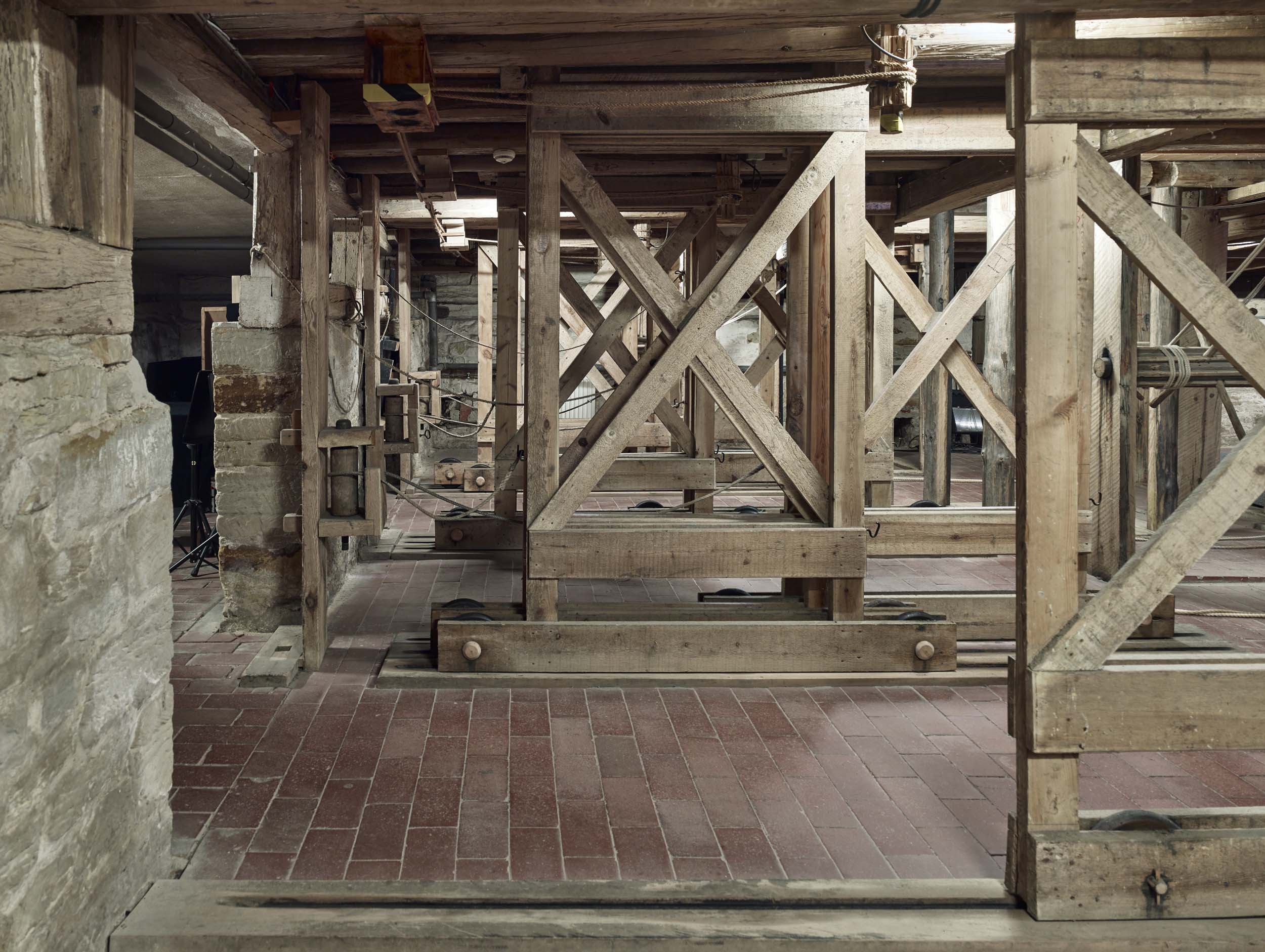 Goethe Theater Bad Lachstädt, Die original erhaltene Bühnentechnik © Stefan Müller