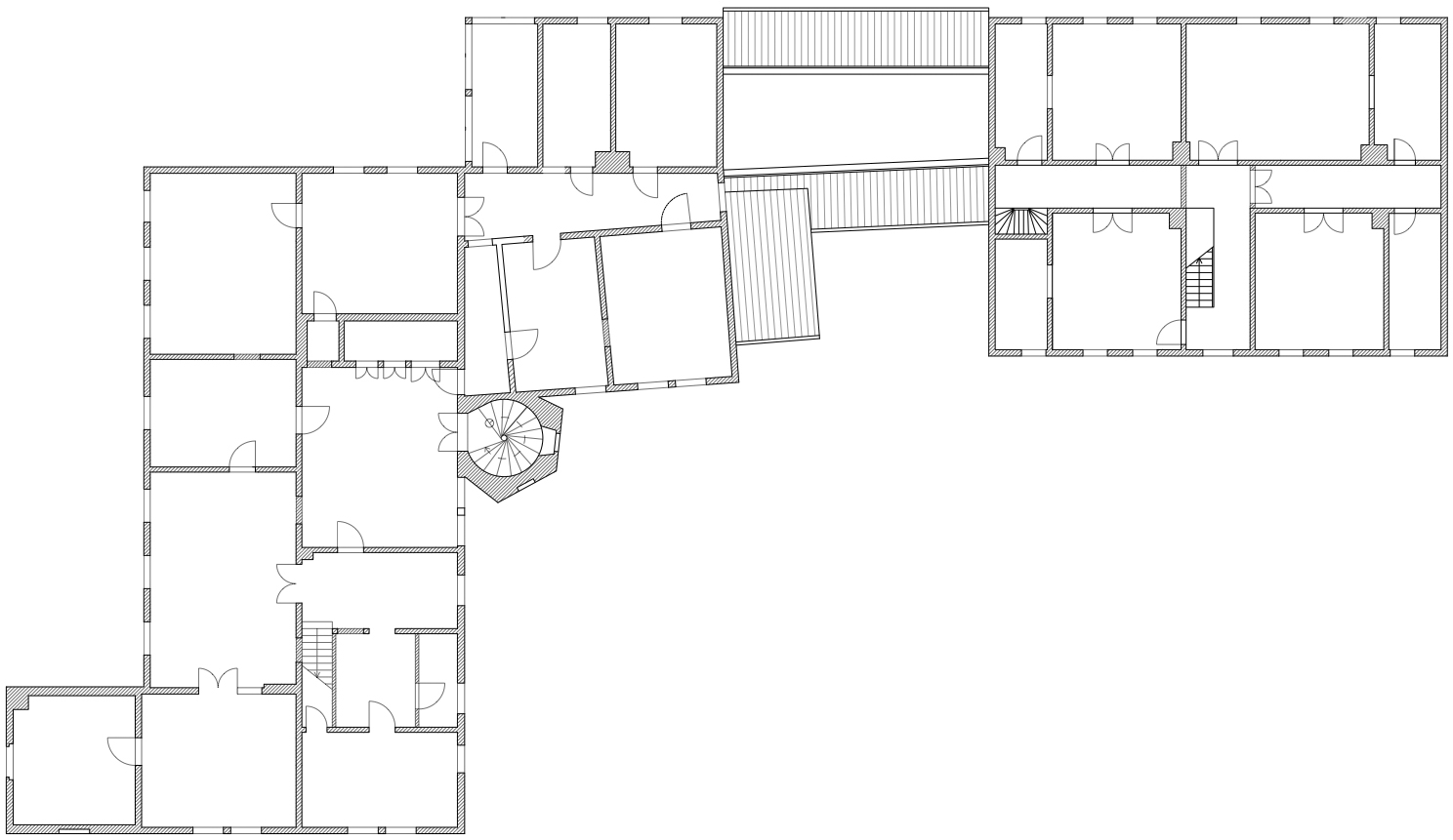 Herrenhaus Briest Grundriss 1. Obergeschoss