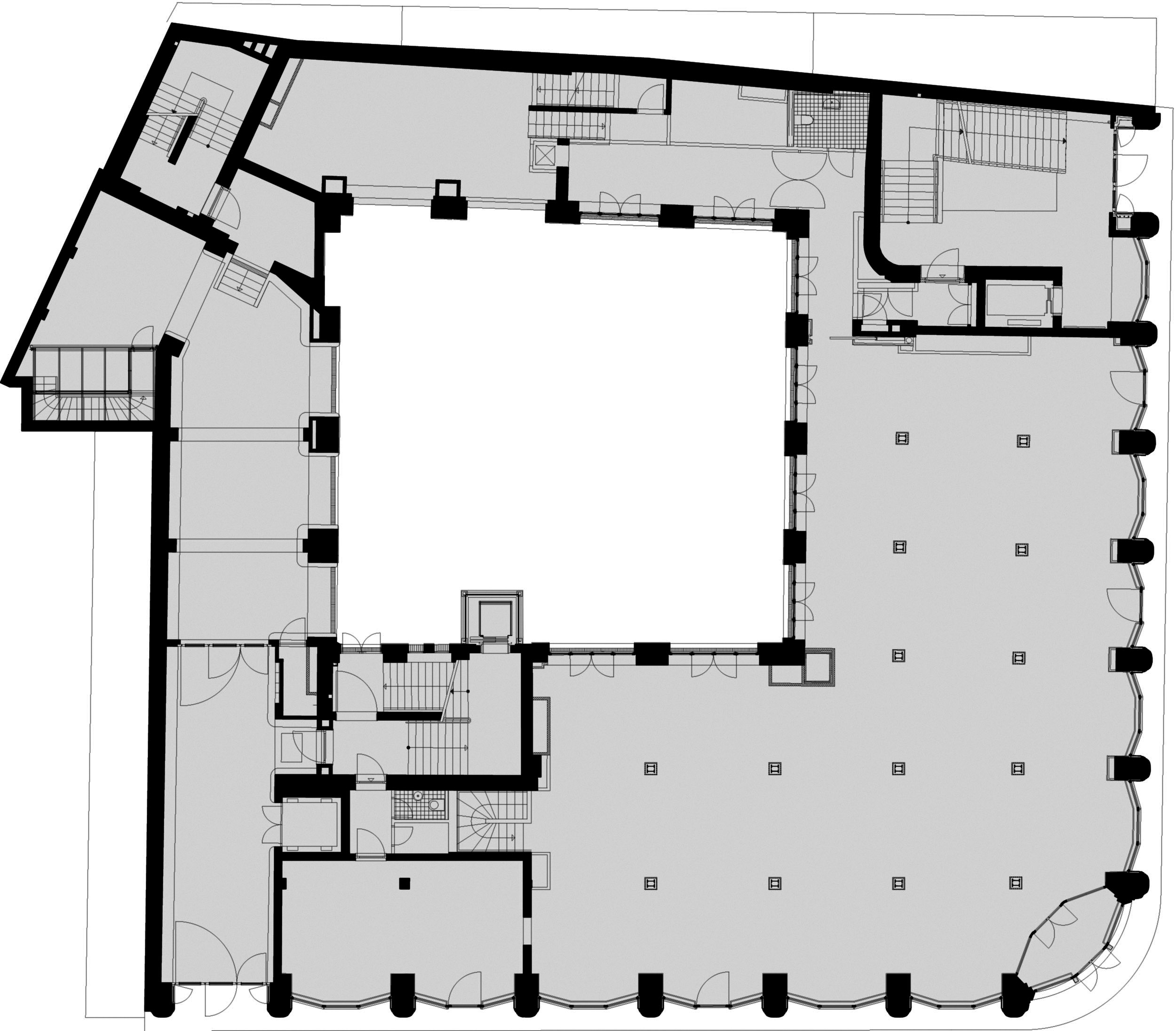 Geschäftshaus Oranienplatz Grundriss Erdgeschoss