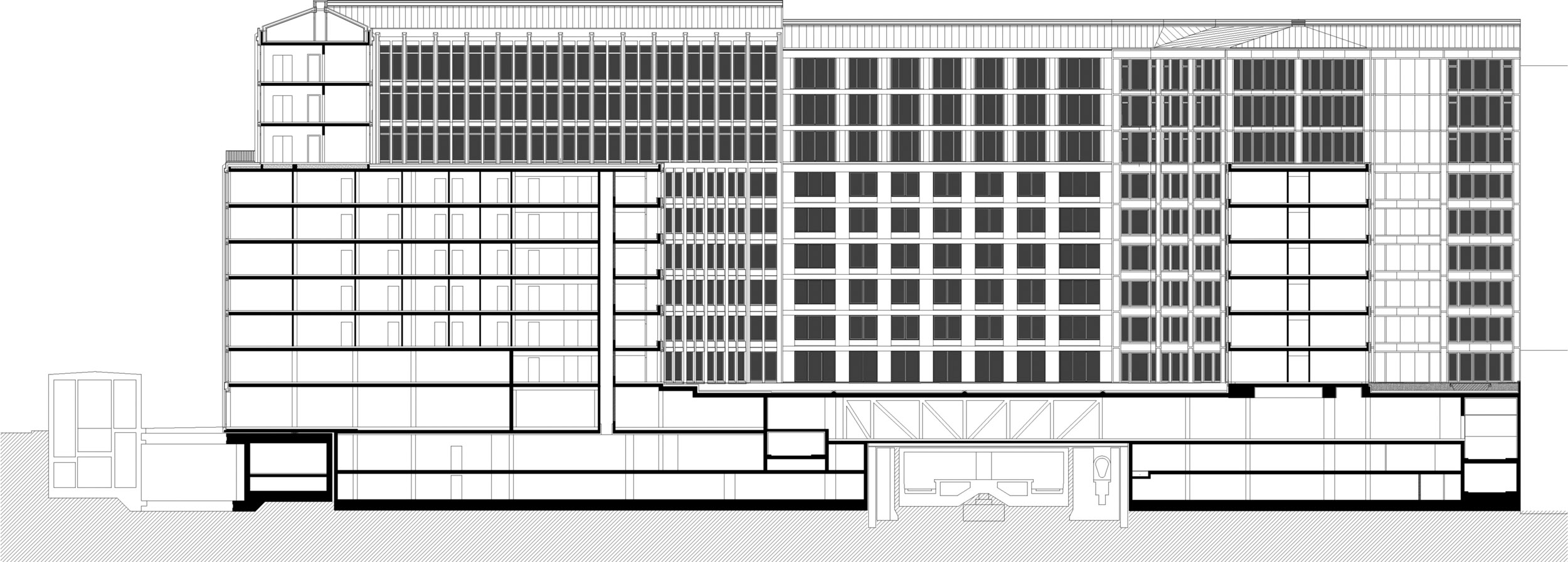Leipziger Platz Längsschnitt