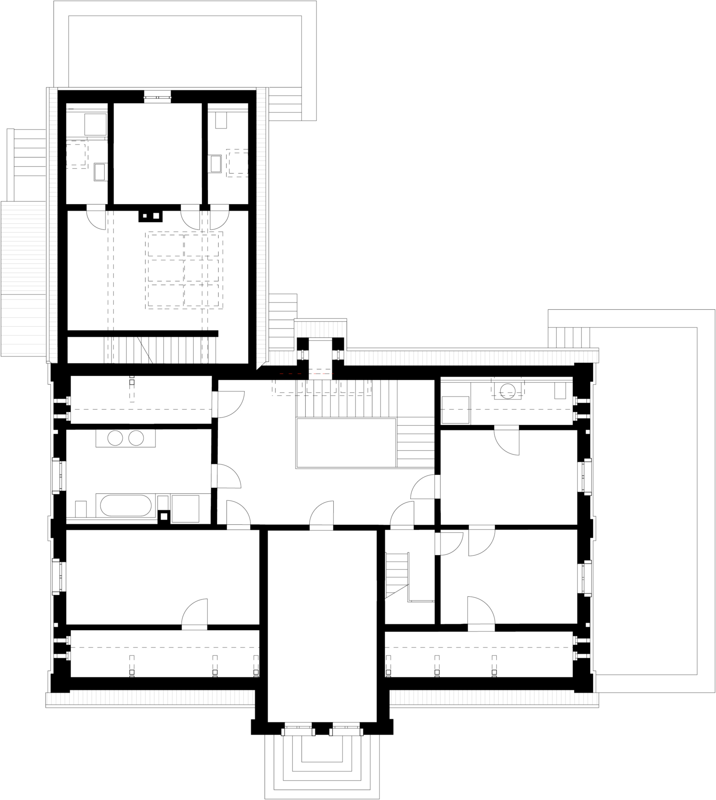 Forsthaus Hirschburg Grundriss 1. Obergeschoss