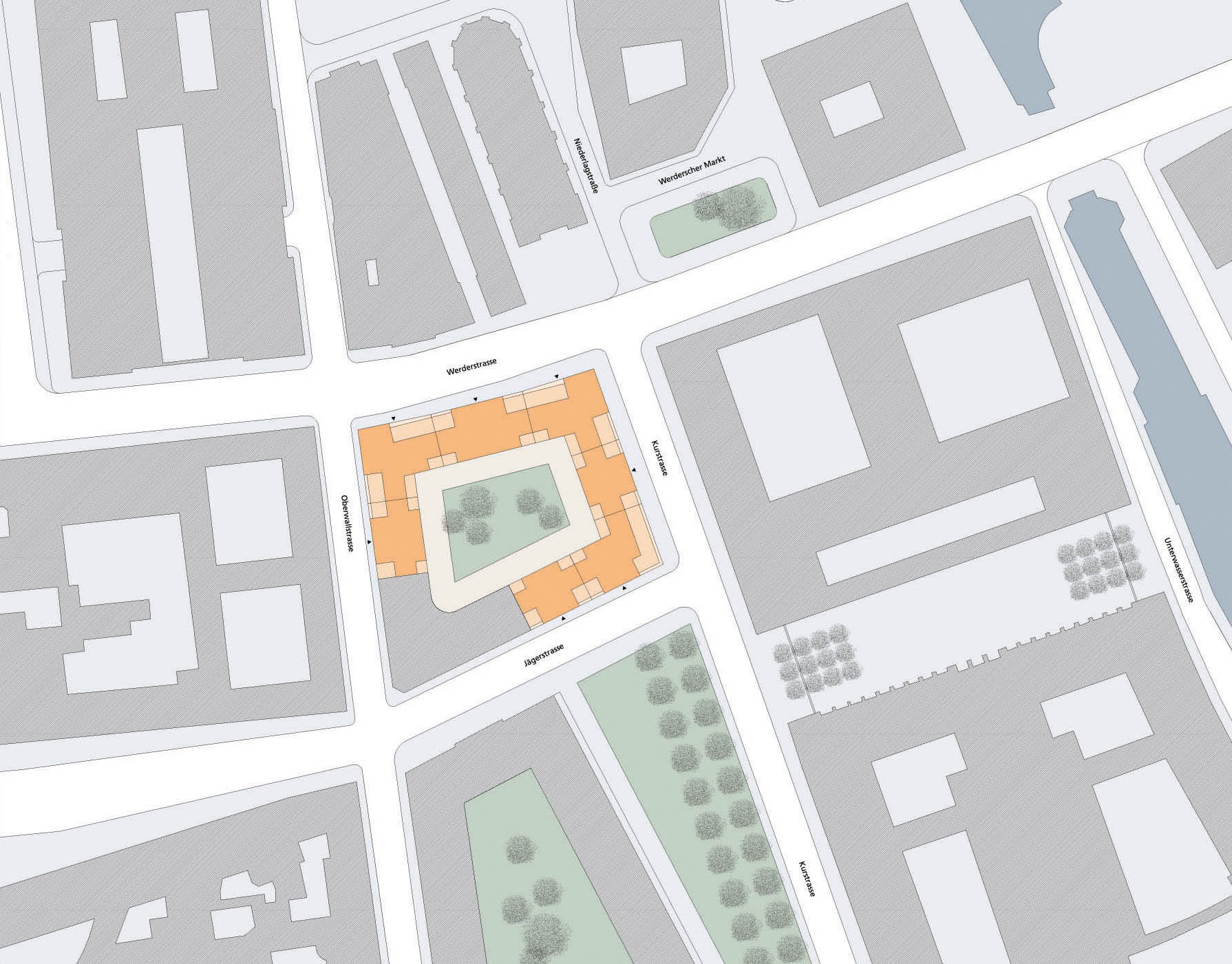 Quartier am Auswärtigen Amt, Lageplan