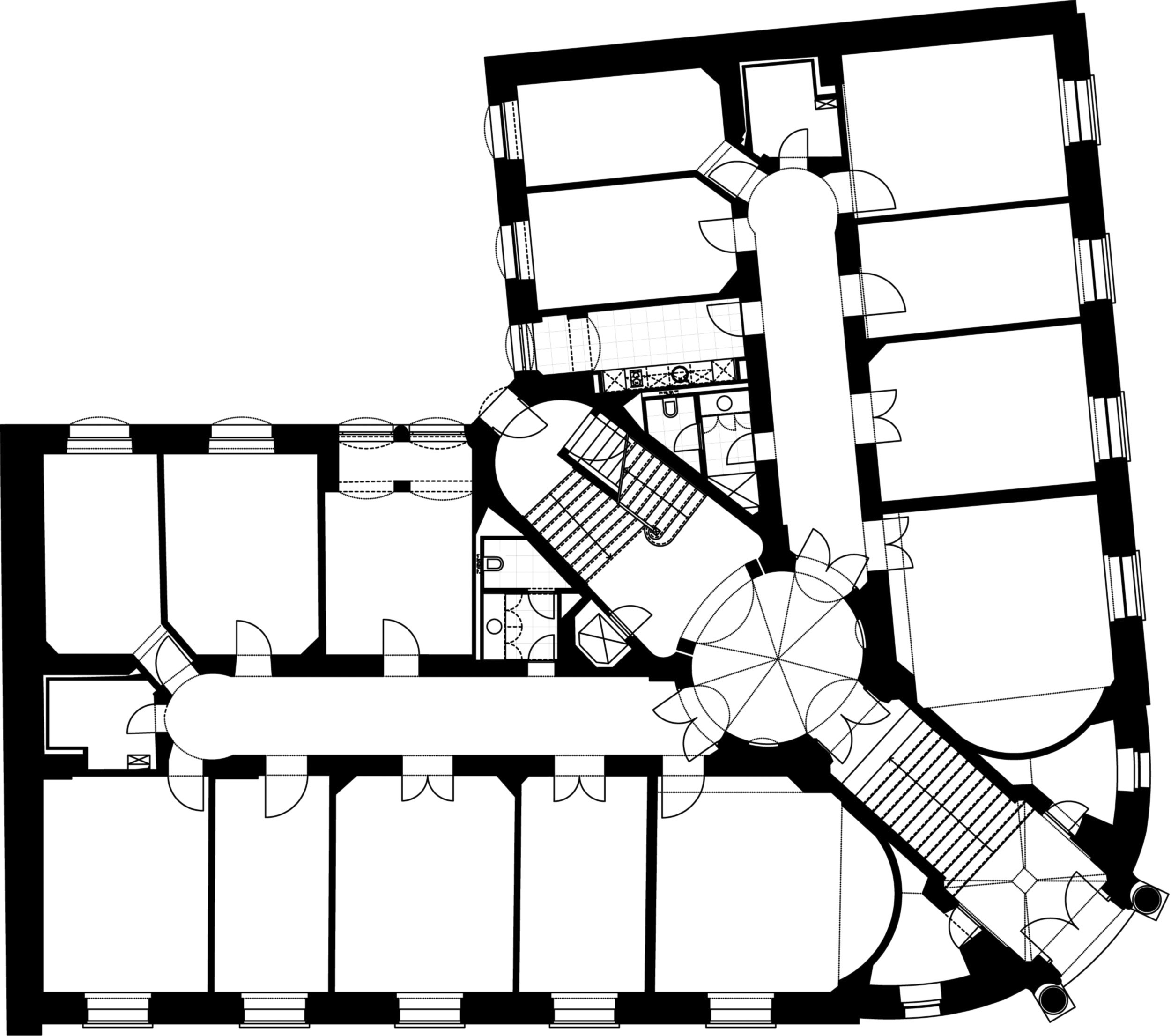 Widenmayerstraße München, Grundriss Erdgeschoss