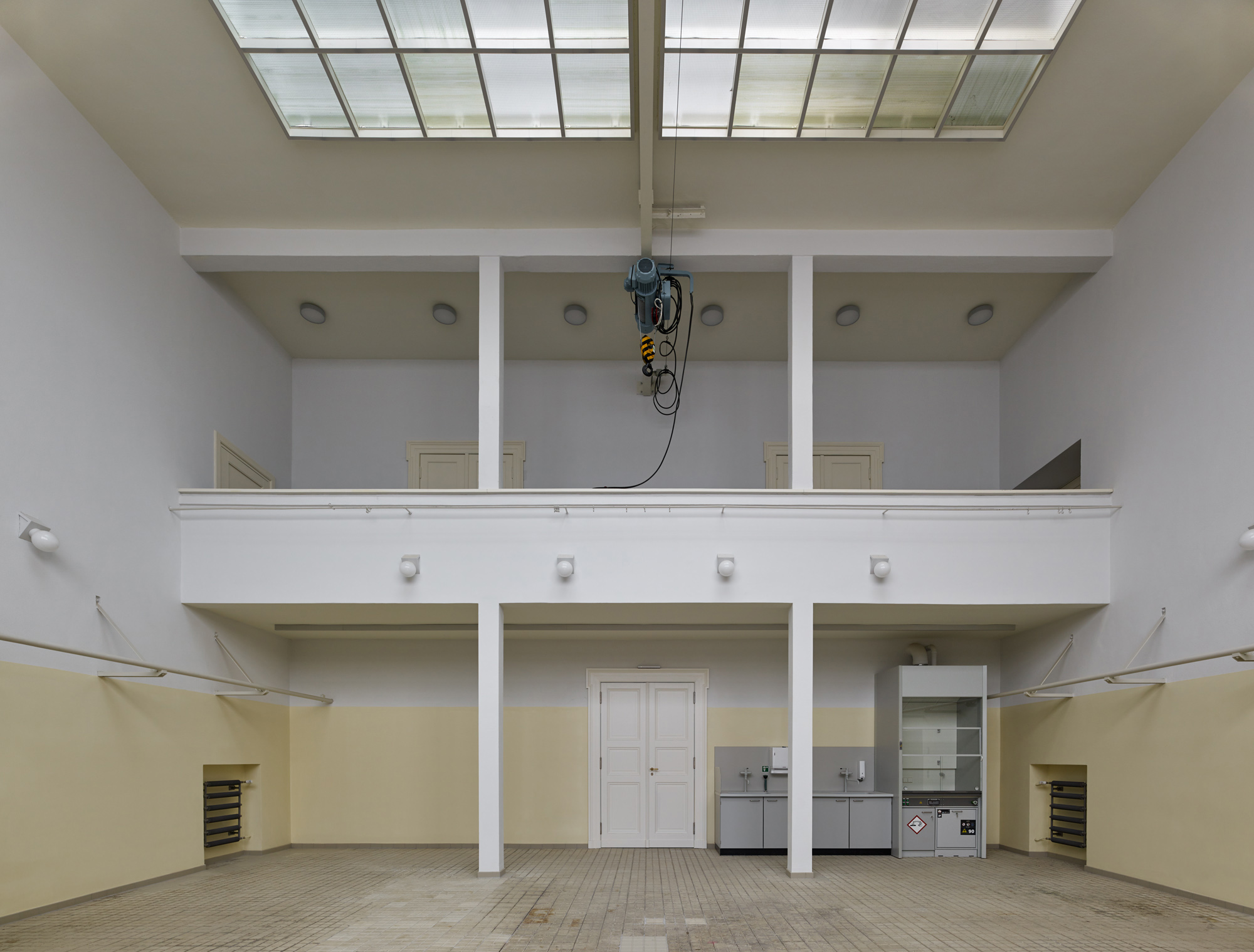 Restaurierung und Umbau des denkmalgeschützten Gerlachbau der Humboldt-Universität zu Berlin/ Ehemalige Schlachthalle, Foto: Stefan Müller