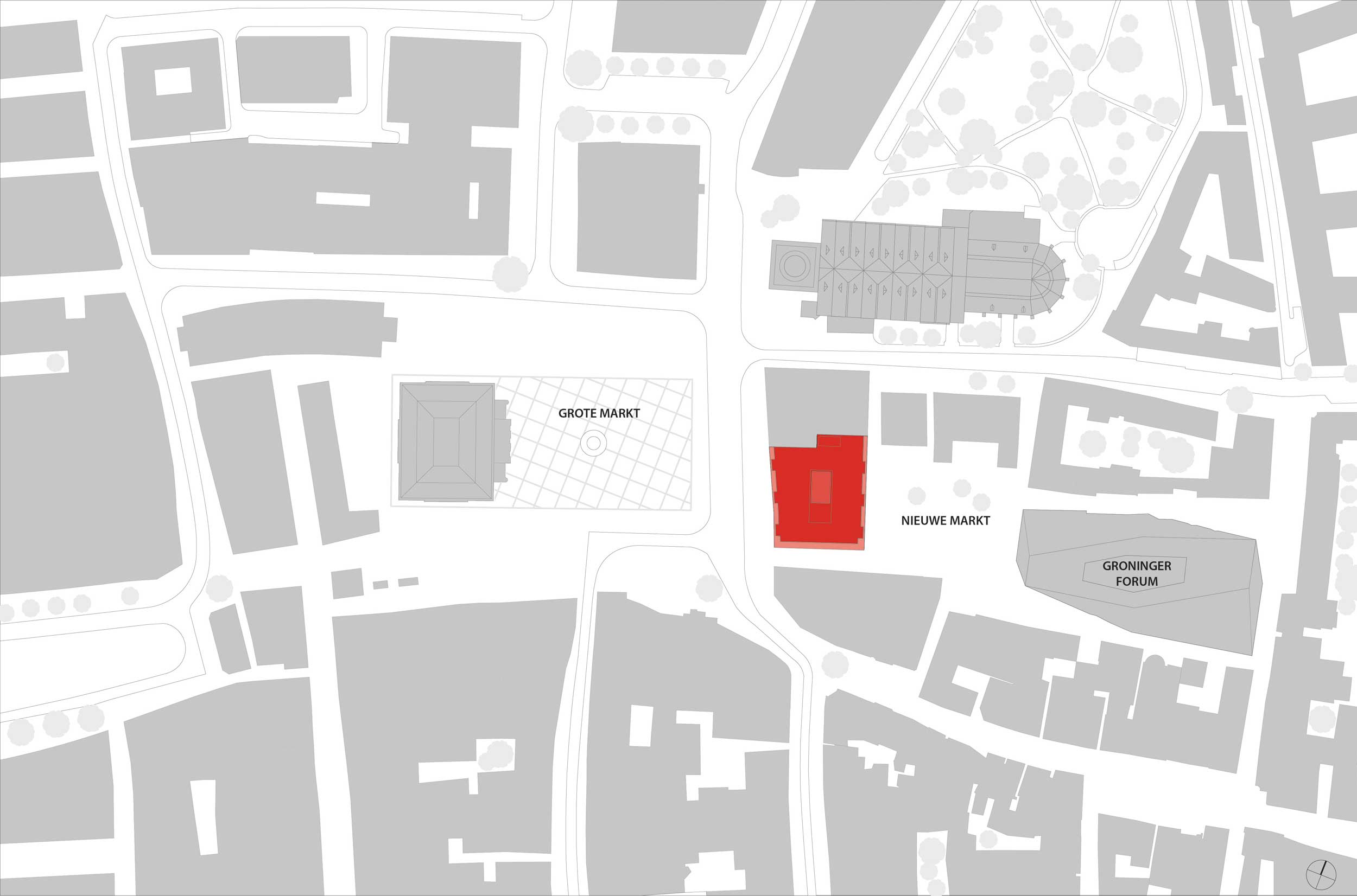 Hotel Grote Markt, Lageplan © Thomas Müller Ivan Reimann Architekten