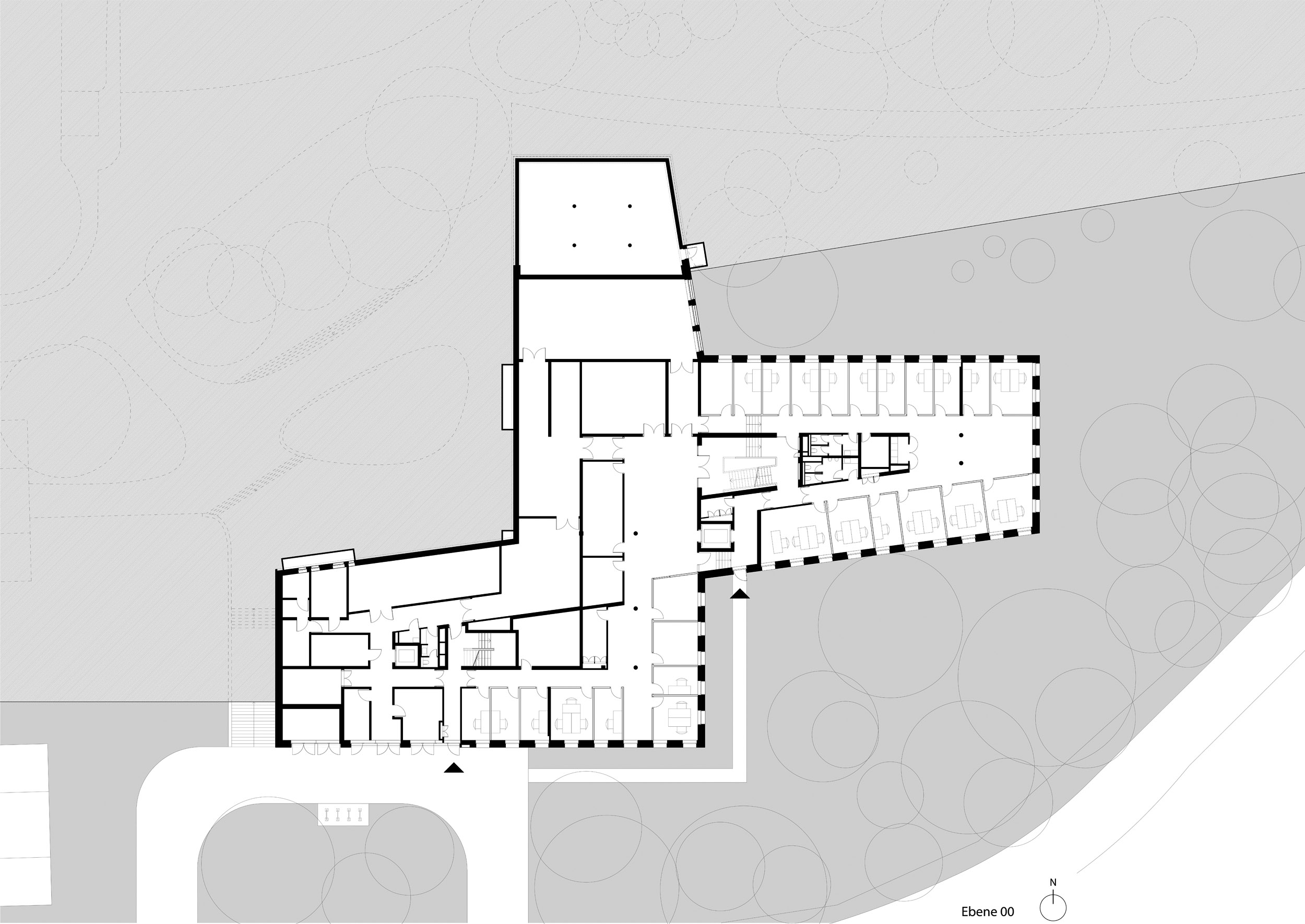 Leibniz-Institut für Astrophysik Potsdam, Grundriss Ebene 00