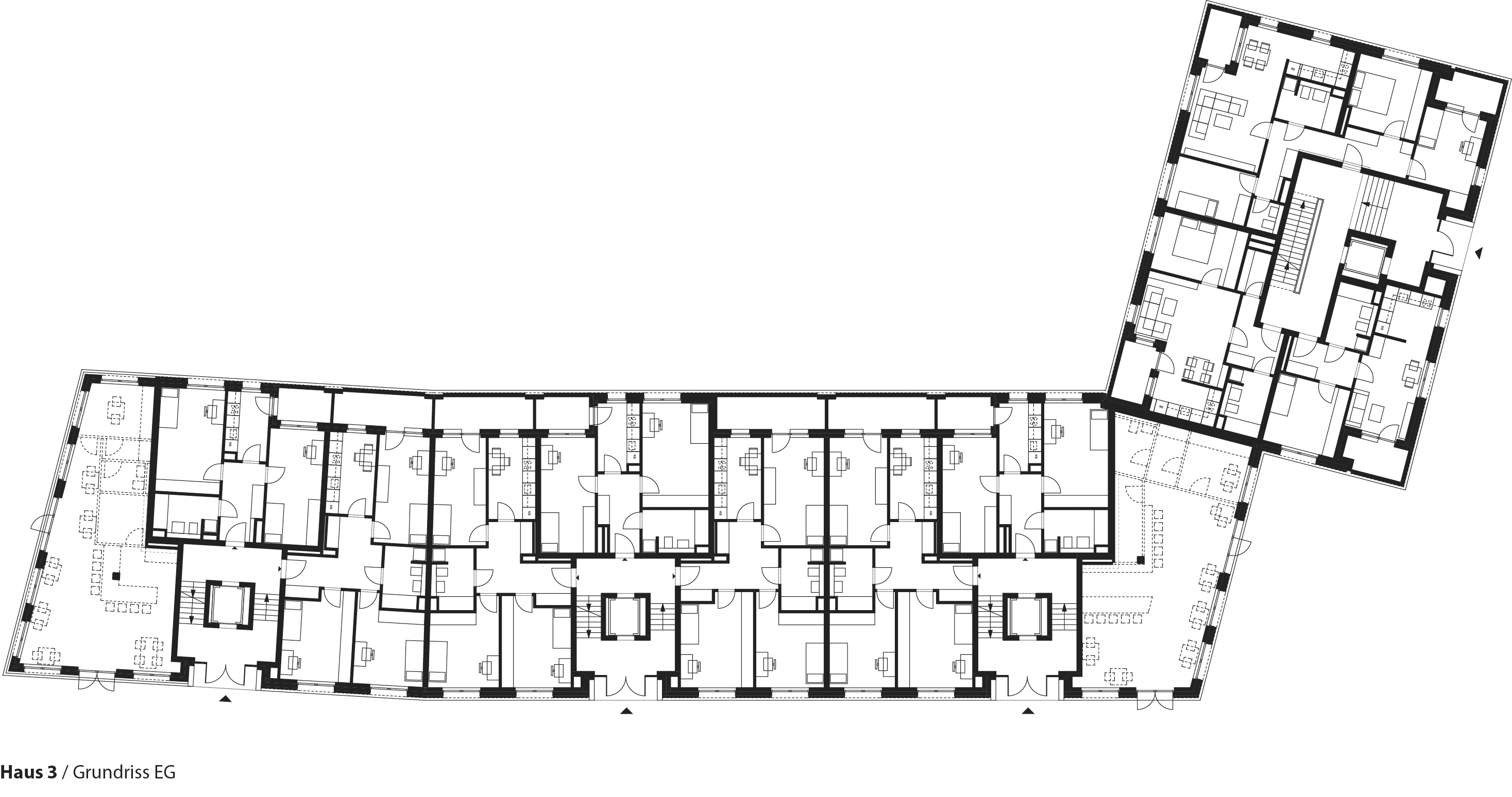 Wohnanlage Georg-Hermann-Allee in Potsdam, Grundriss Haus 3