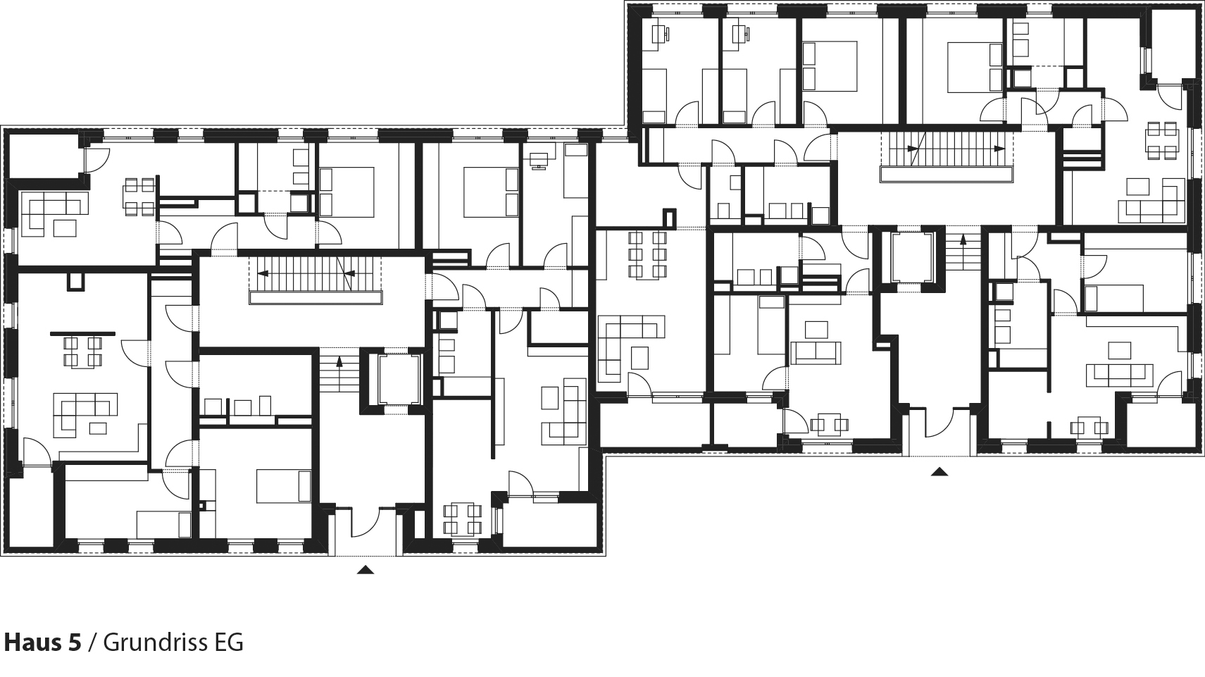 Wohnanlage Georg-Hermann-Allee in Potsdam, Grundriss Haus 5