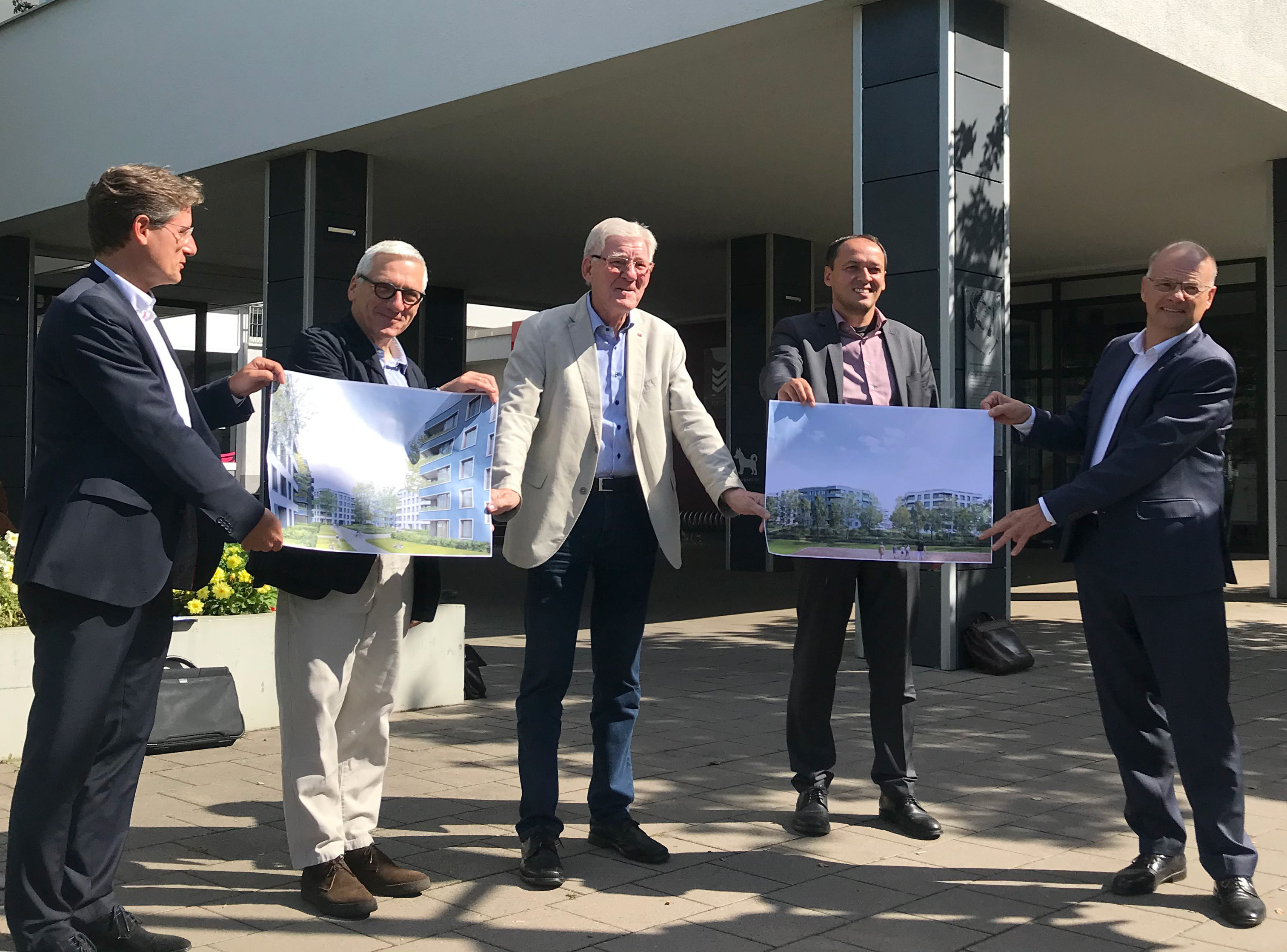 „Wohnen an der Saale“ in Jena, Pressetermin am 10. September 2020