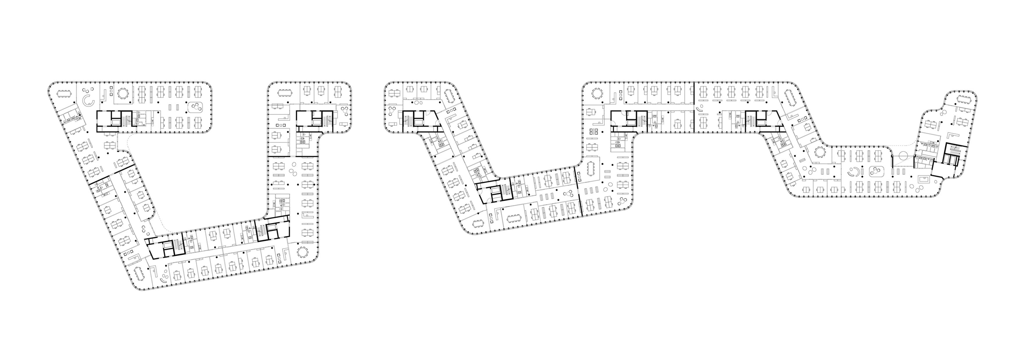 Brain Box Berlin - Bürocampus Eisenhutweg in Berlin Adlershof, Grundriss Regelgeschoss