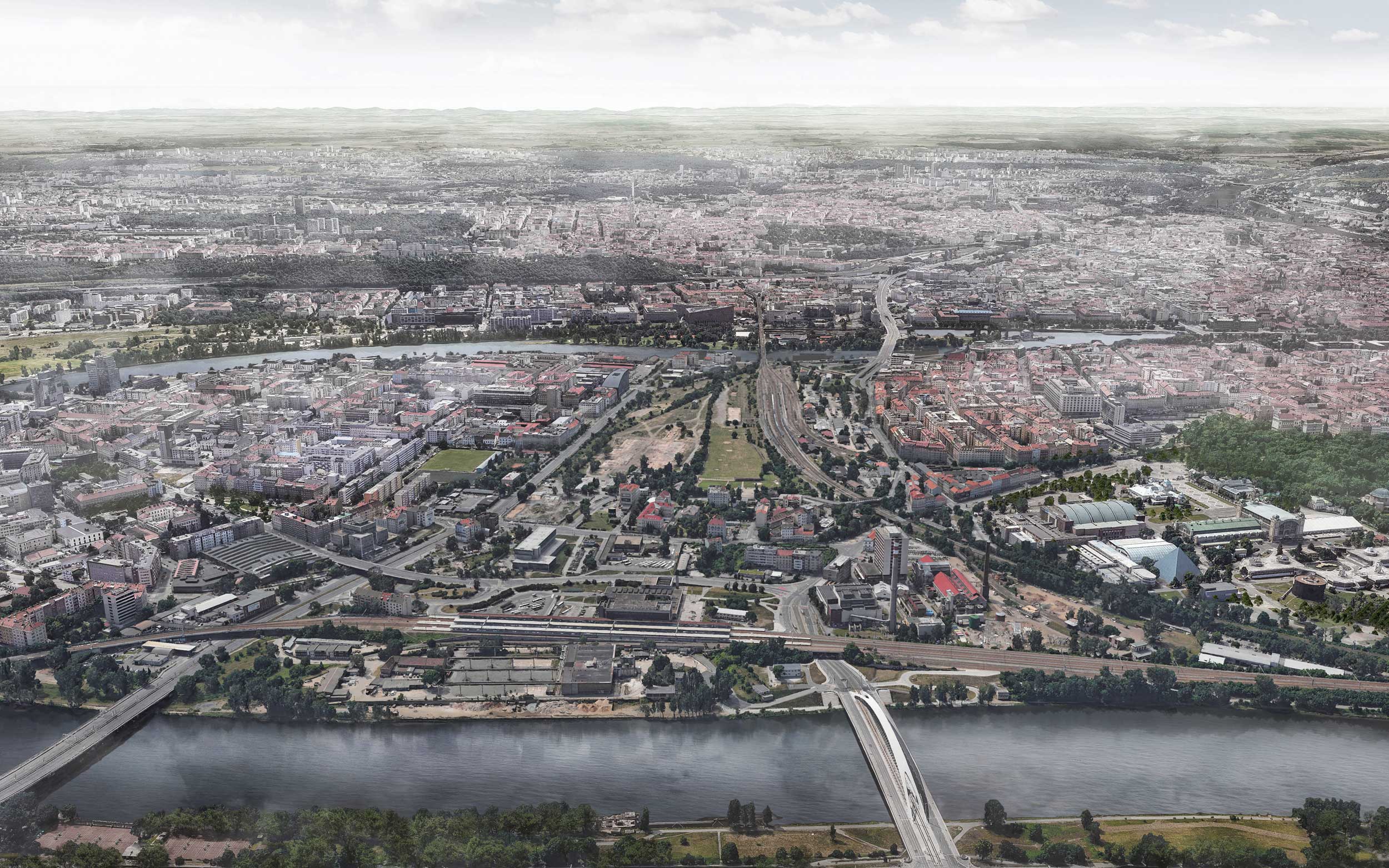 Masterplan Prag Holesovice/Bubny - Stand heute