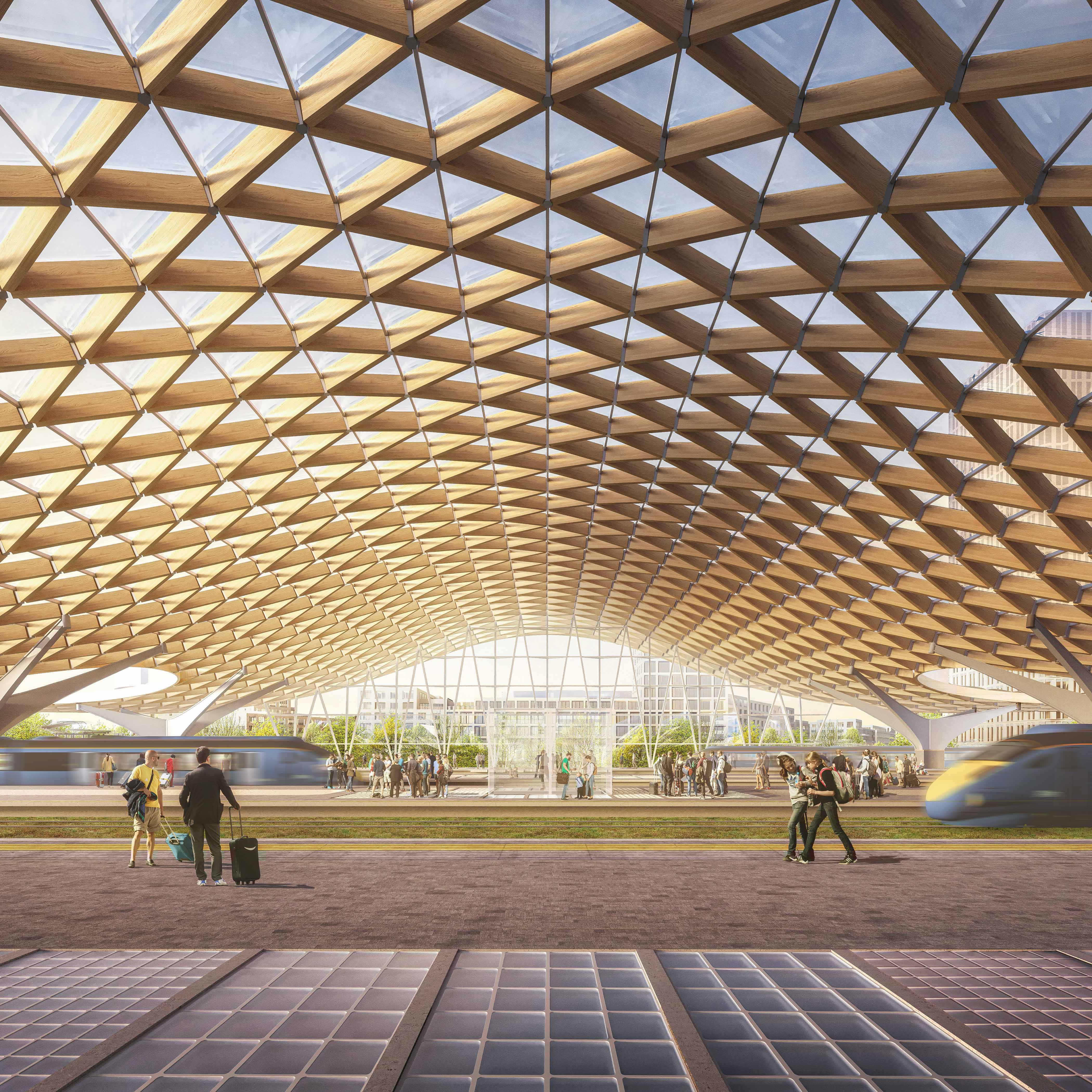 Wettbewerb - New Main Train Station Brno - Gleis