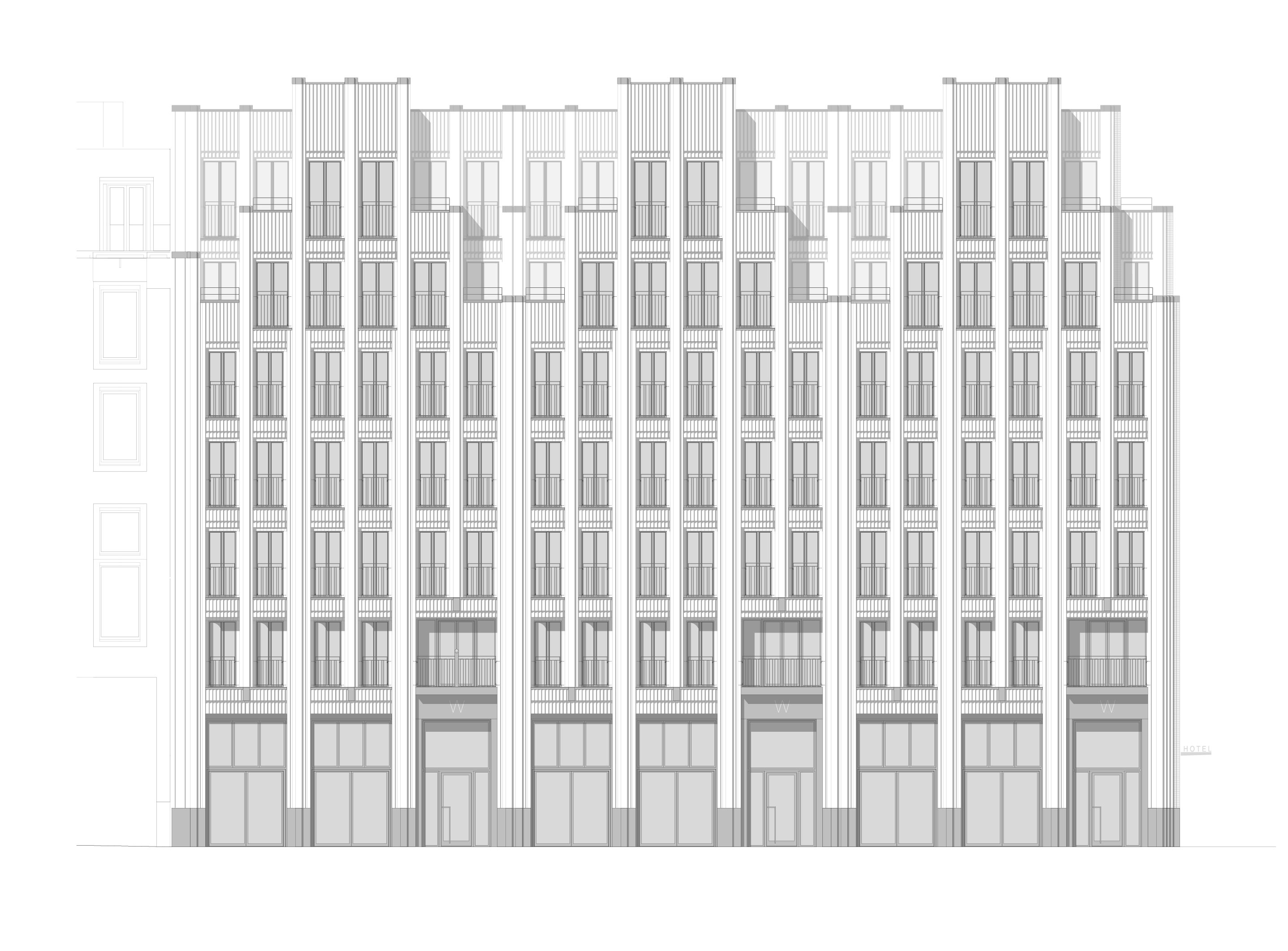 Hotel Grote Markt, Ansicht © Thomas Müller Ivan Reimann Architekten