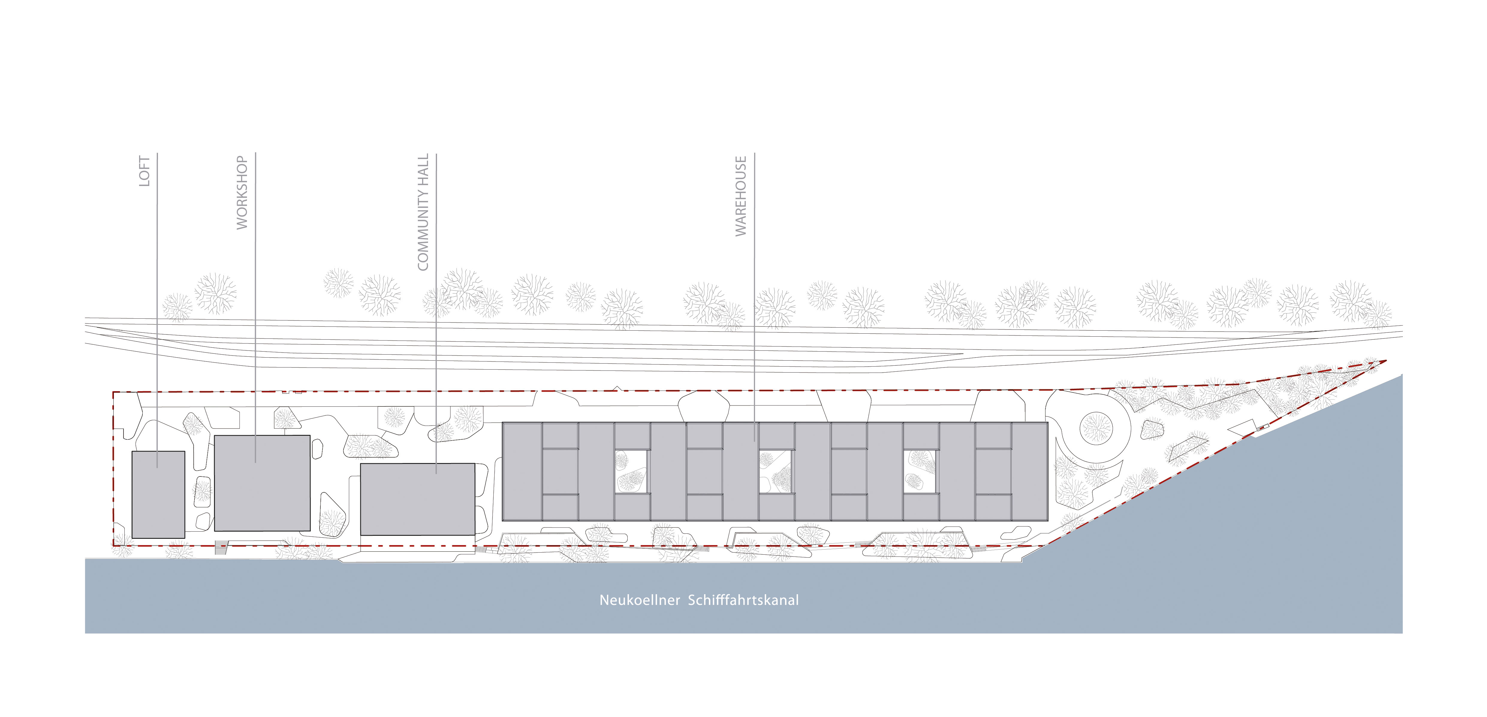 Büro- und Gewerbecampus in Berlin-Neukölln - SHED - Lageplan