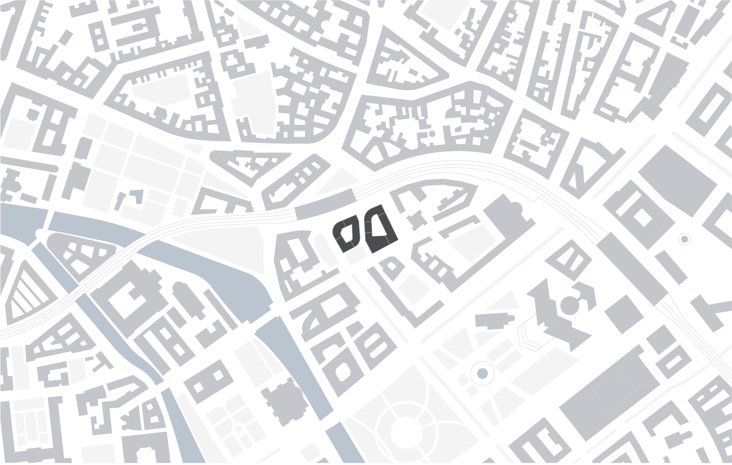 Scholz & Friends Berlin, Lageplan 1:5000