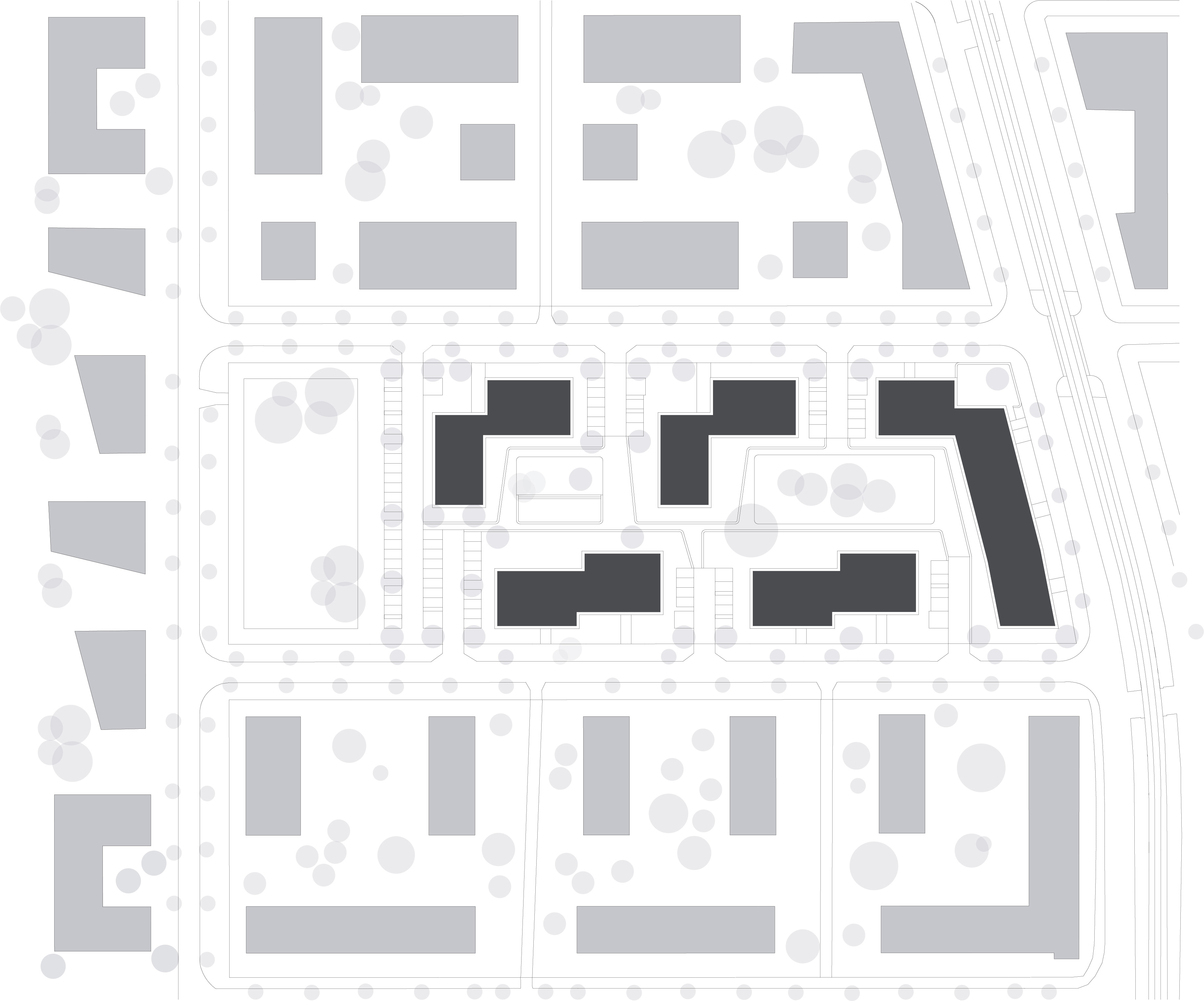 Wohnanlage Georg-Hermann-Allee in Potsdam, Lageplan