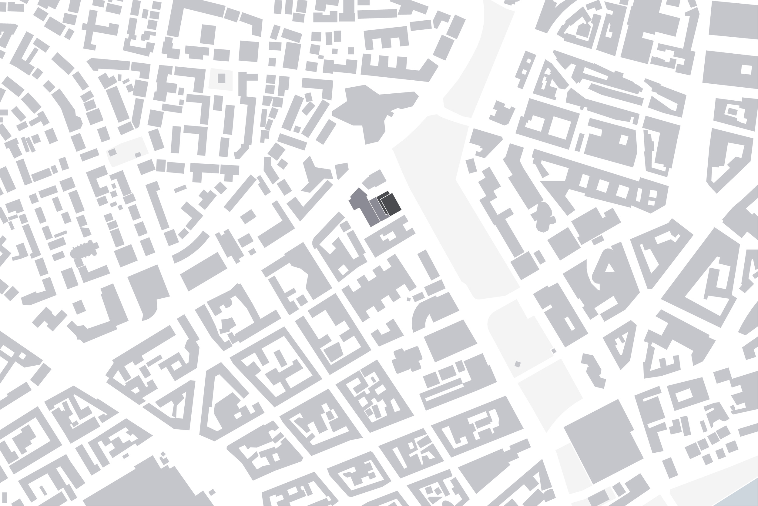 Marienturm in Frankfurt am Main, Lageplan M 1:5000