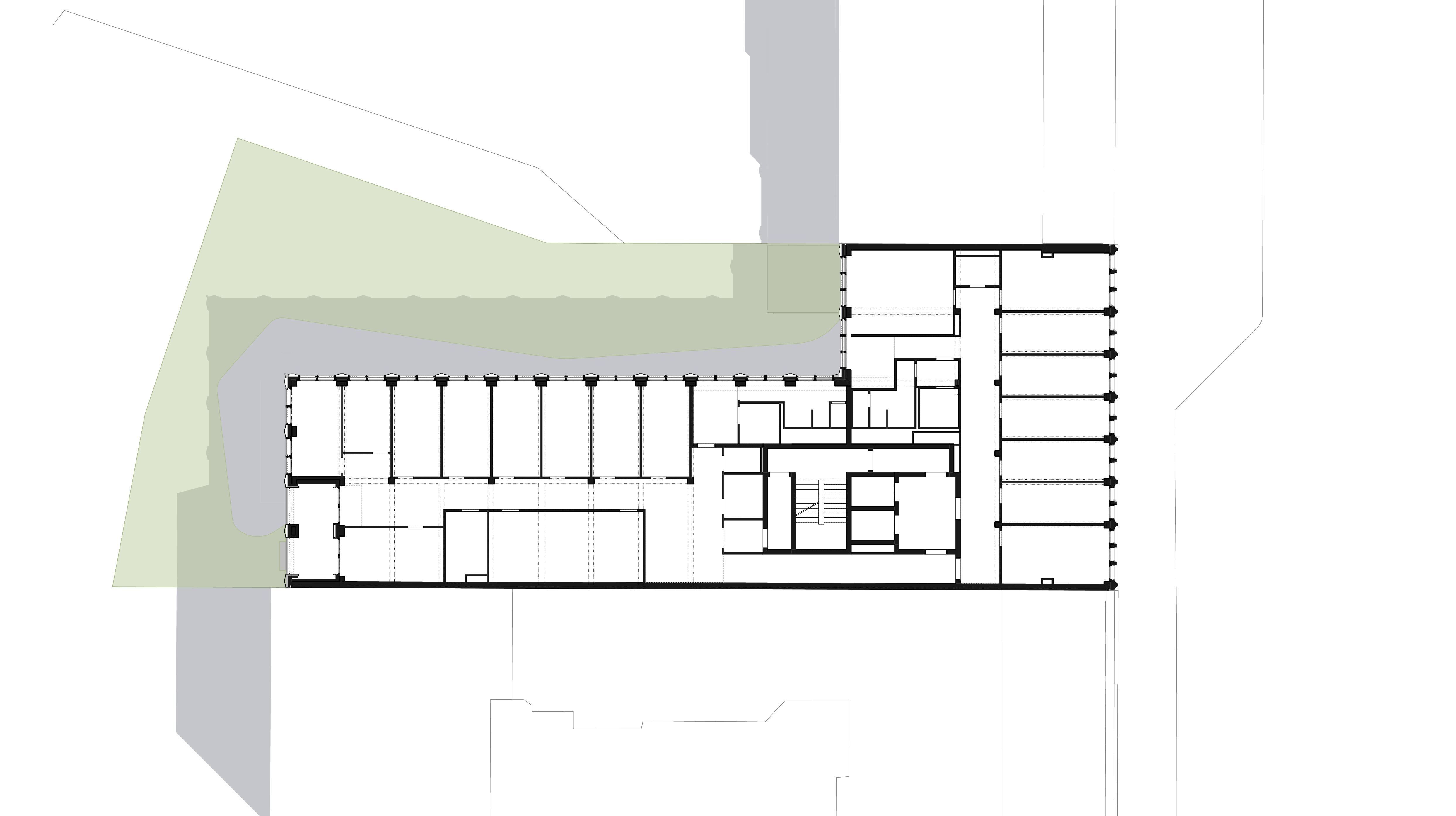 Büro- und Geschäftshaus Ansbacher Straße in Berlin - Regelgeschoss