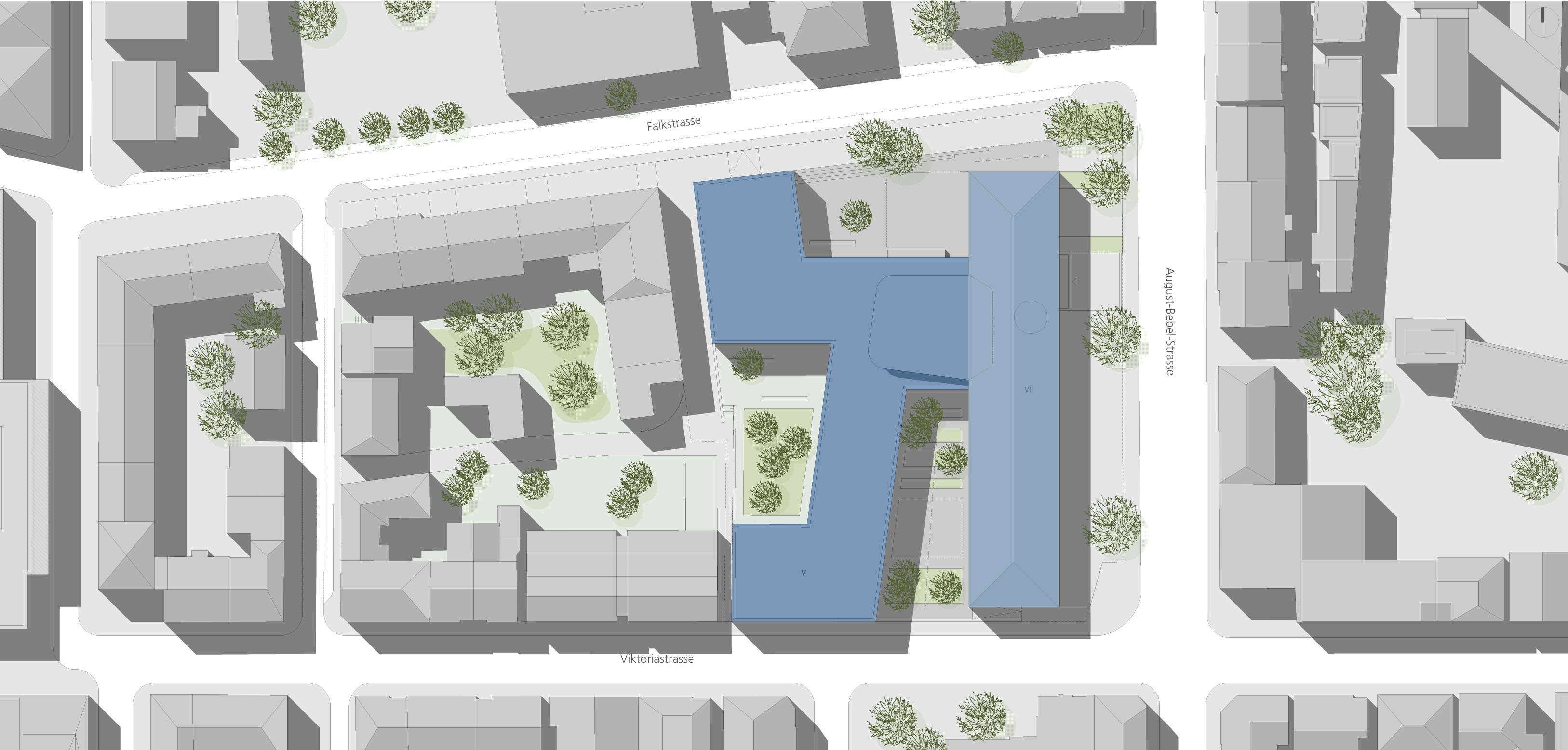 Technisches Rathaus in Bielefeld, Lageplan 