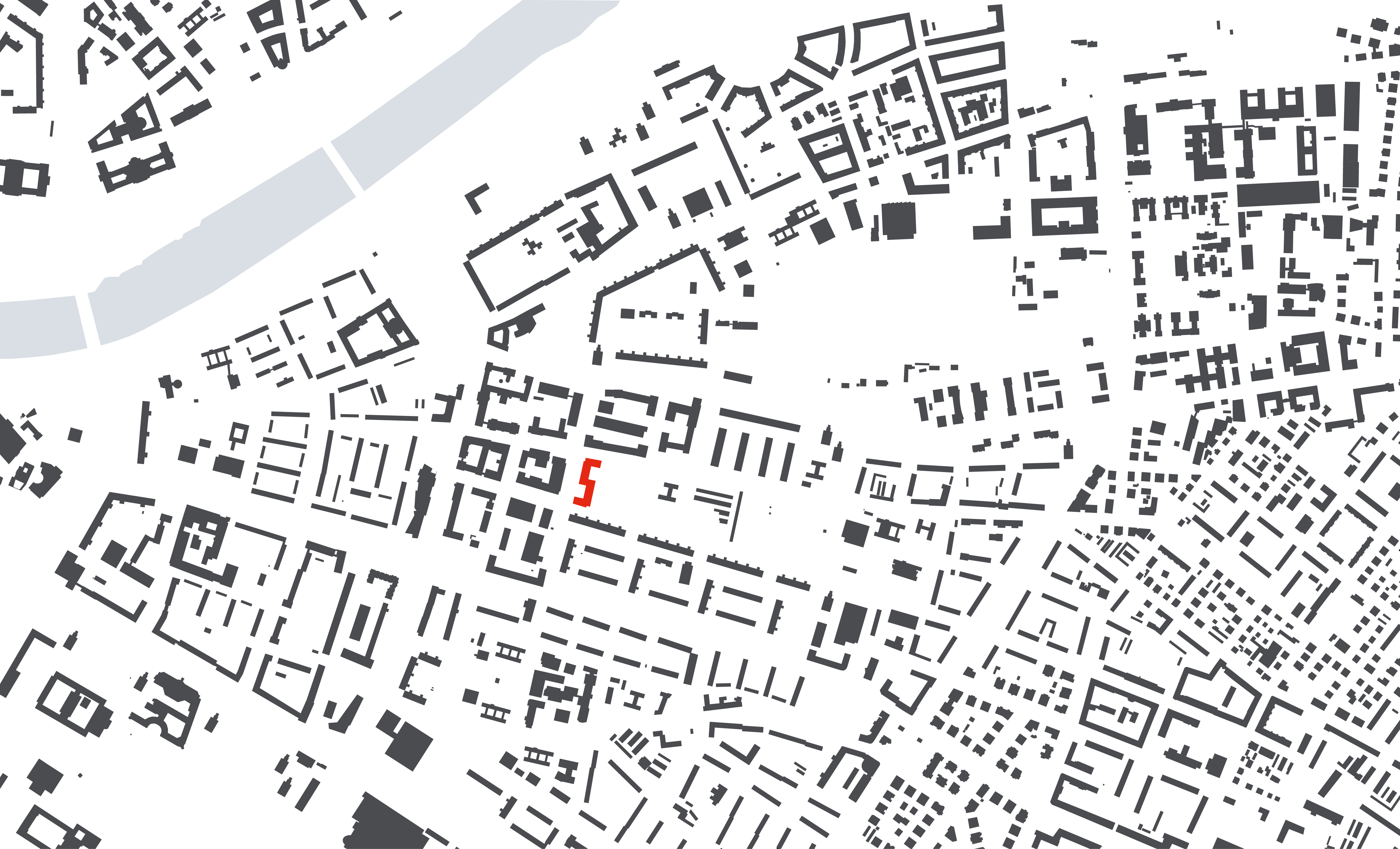 Wohnbebauung Dürerstraße Dresden - Schwarzplan