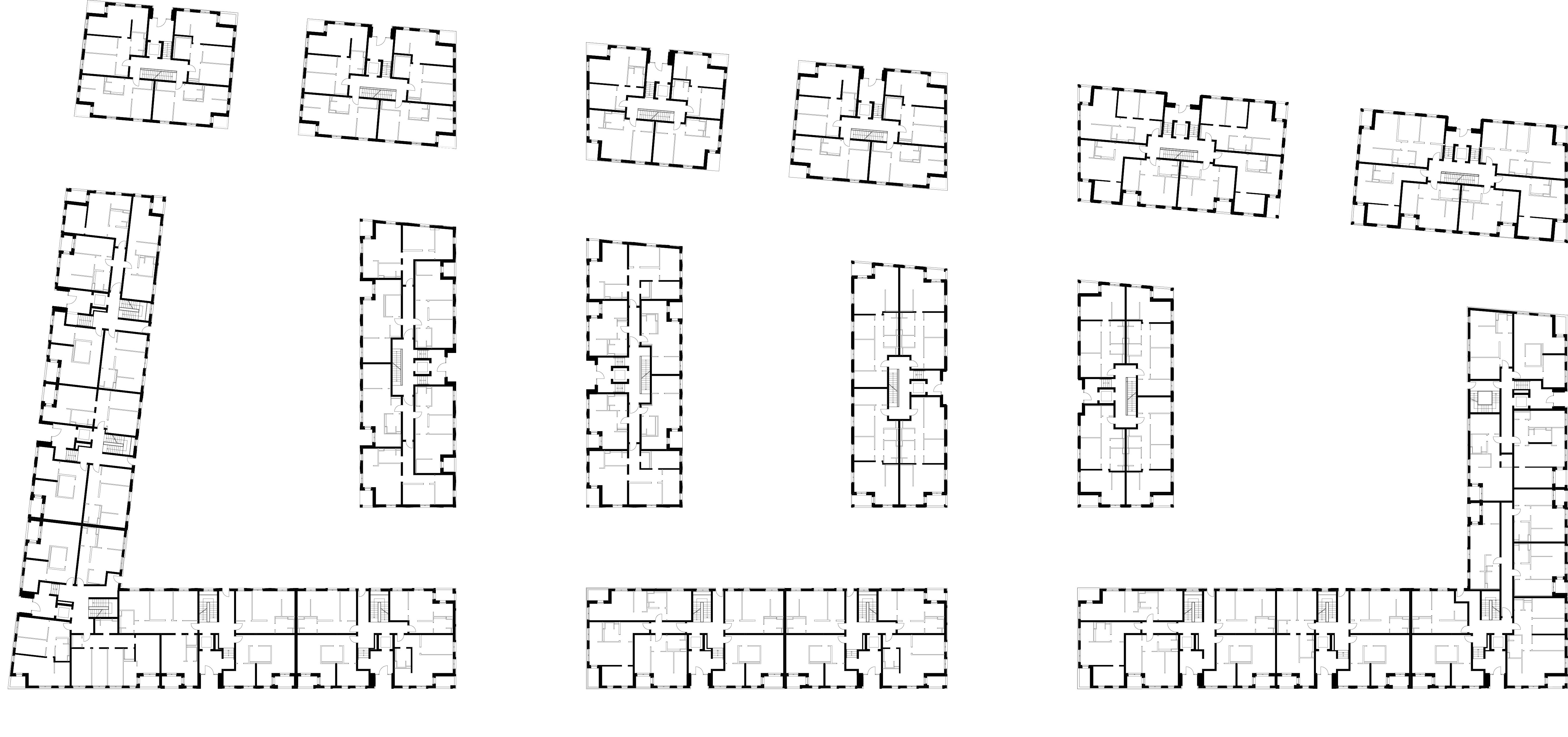 Wohnquartier Heinrich-Mann-Allee in Potsdam, Grundrisse