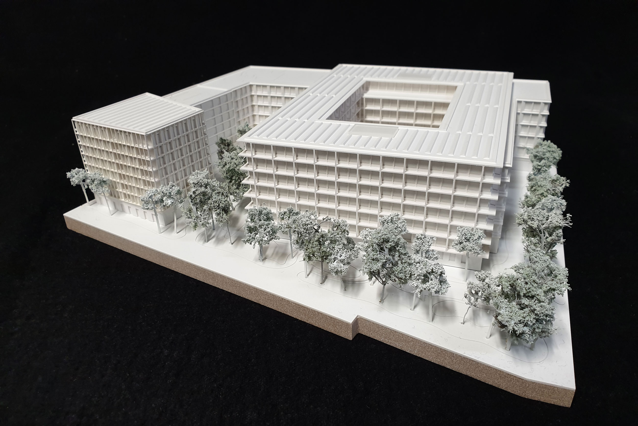 Postblockareal Süd - Neubau Bundesministerium und Wohngebäude in Berlin Mitte - Modellfoto