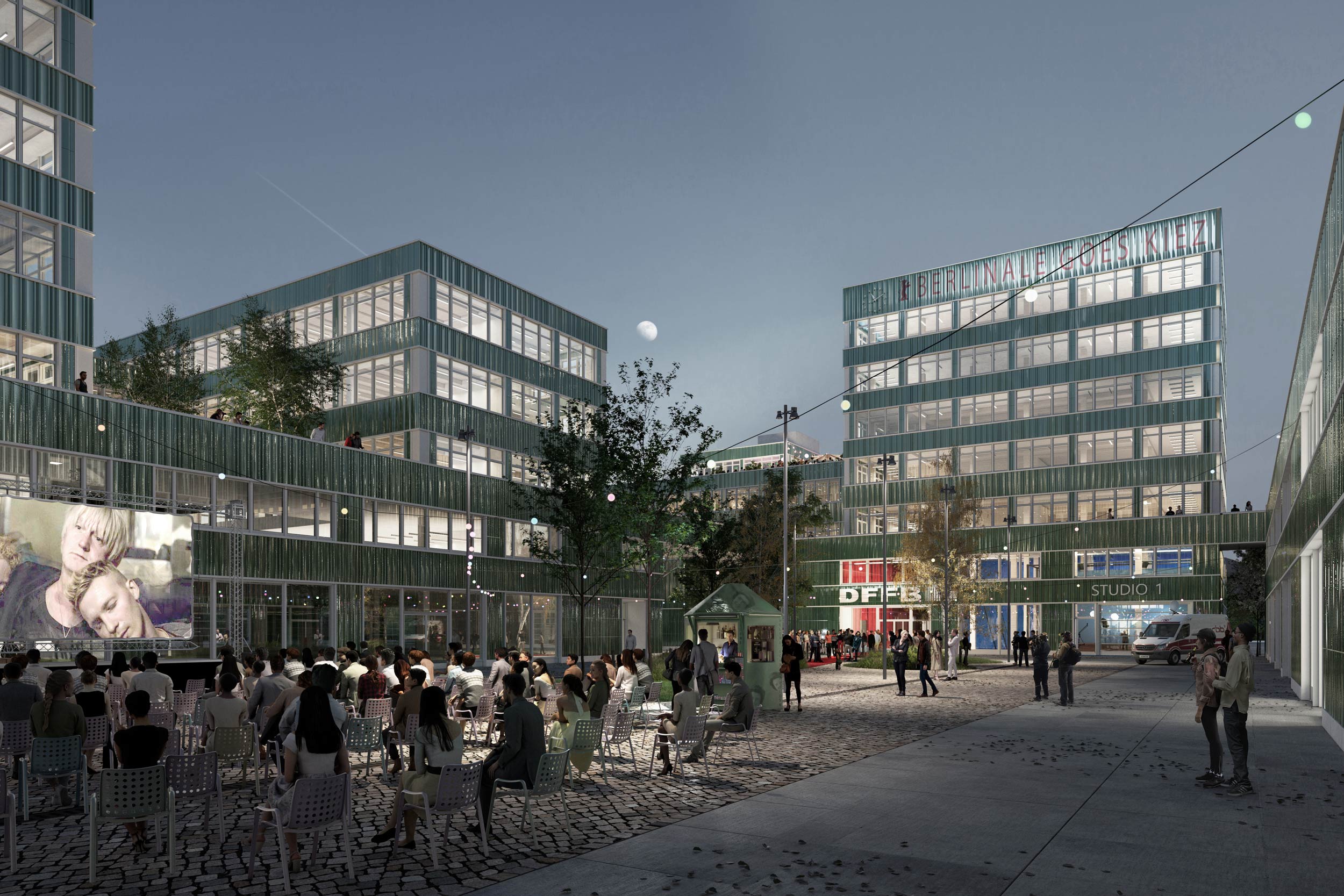 Büro- und Gewerbecampus BERLIN DECKS Innenhof