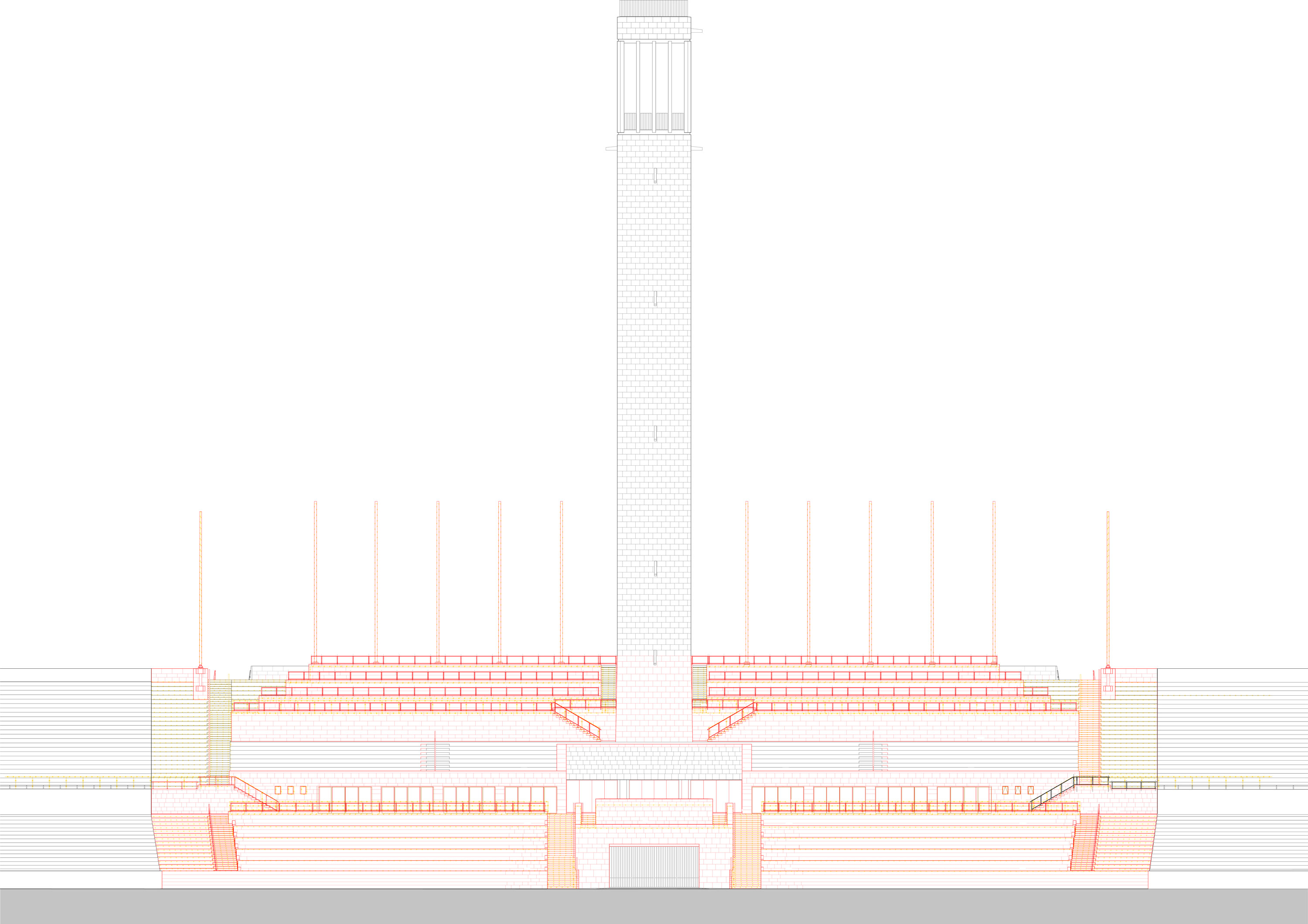 Sportmuseum Olympiapark Berlin, Ansicht Maifeld