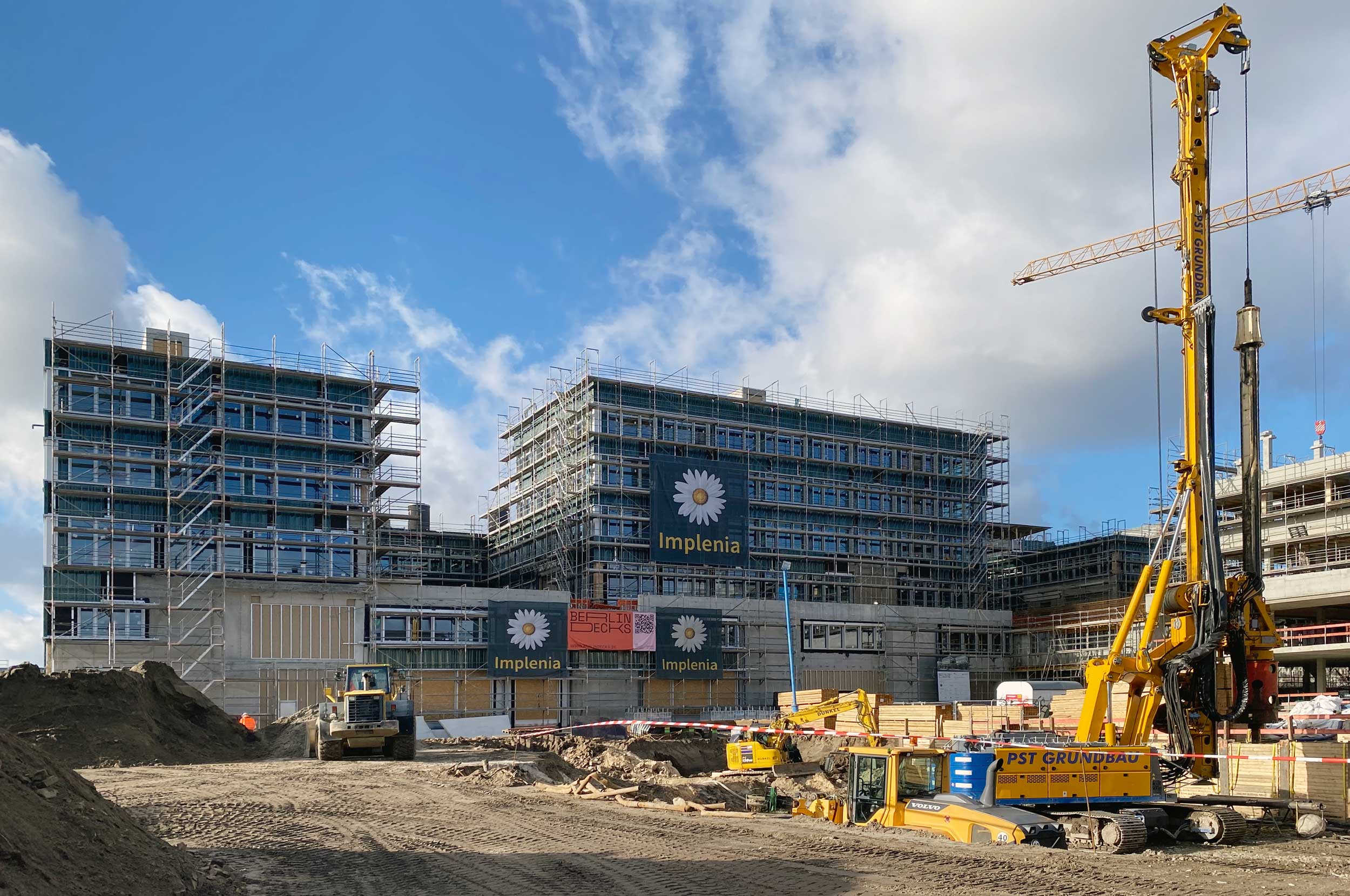 Büro- und Gewerbecampus BERLIN DECKS Baustellenupdate: Januar 2024