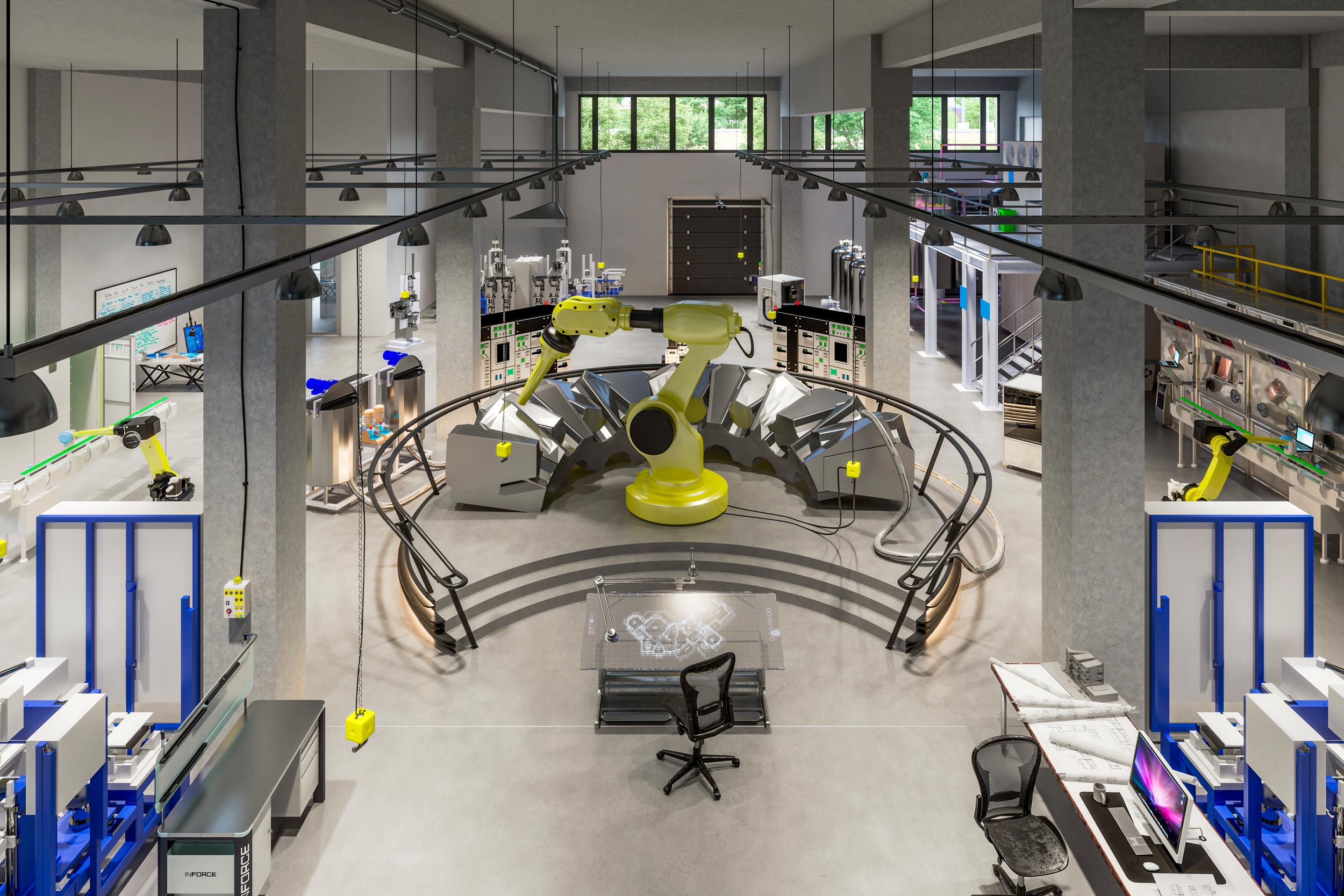 Büro- und Gewerbecampus BERLIN DECKS Produktionshalle