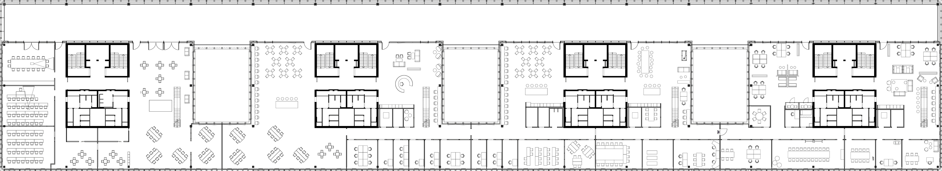 Büro- und Gewerbecampus in Berlin-Neukölln - SHED - Grundriss Ebene 5 Warehouse