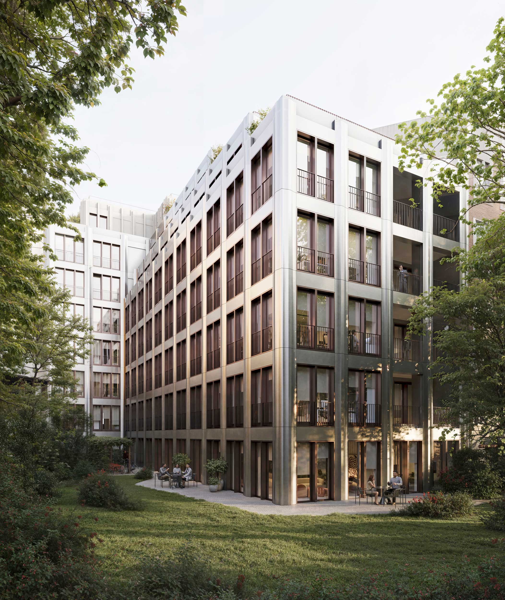 Büro- und Geschäftshaus Ansbacher Straße in Berlin - Innenhof