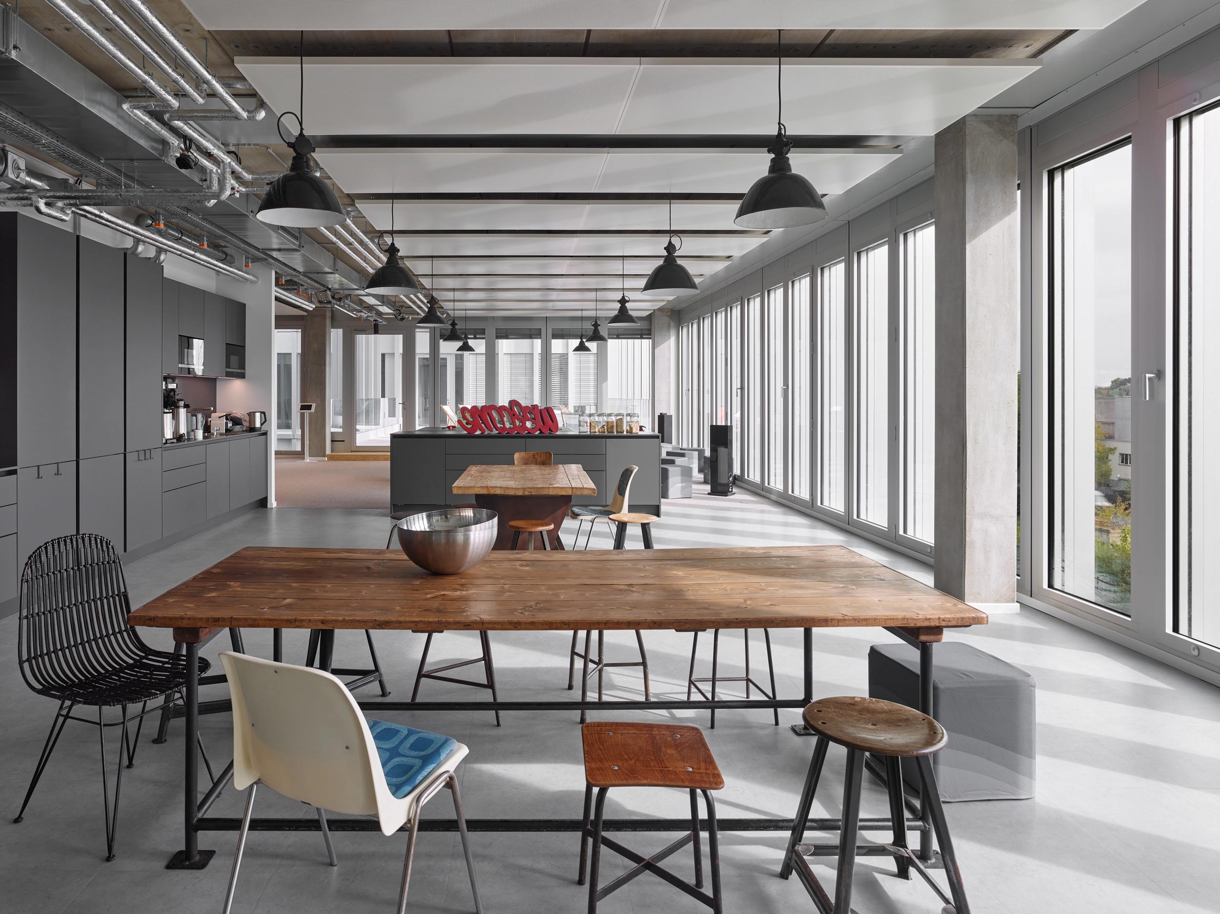 Büro- und Gewerbecampus in Berlin-Neukölln - SHED - Innenraum Warehouse