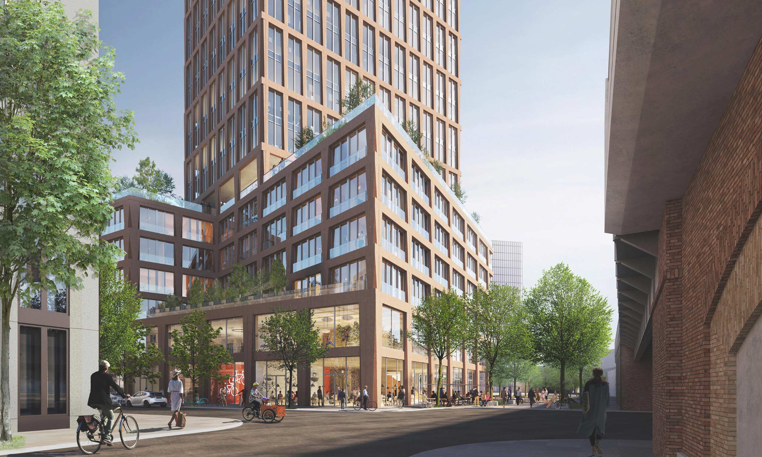 Central Tower Berlin - Hochhaus an der Jannowitzbrücke - Perspektive Schicklerstrasse