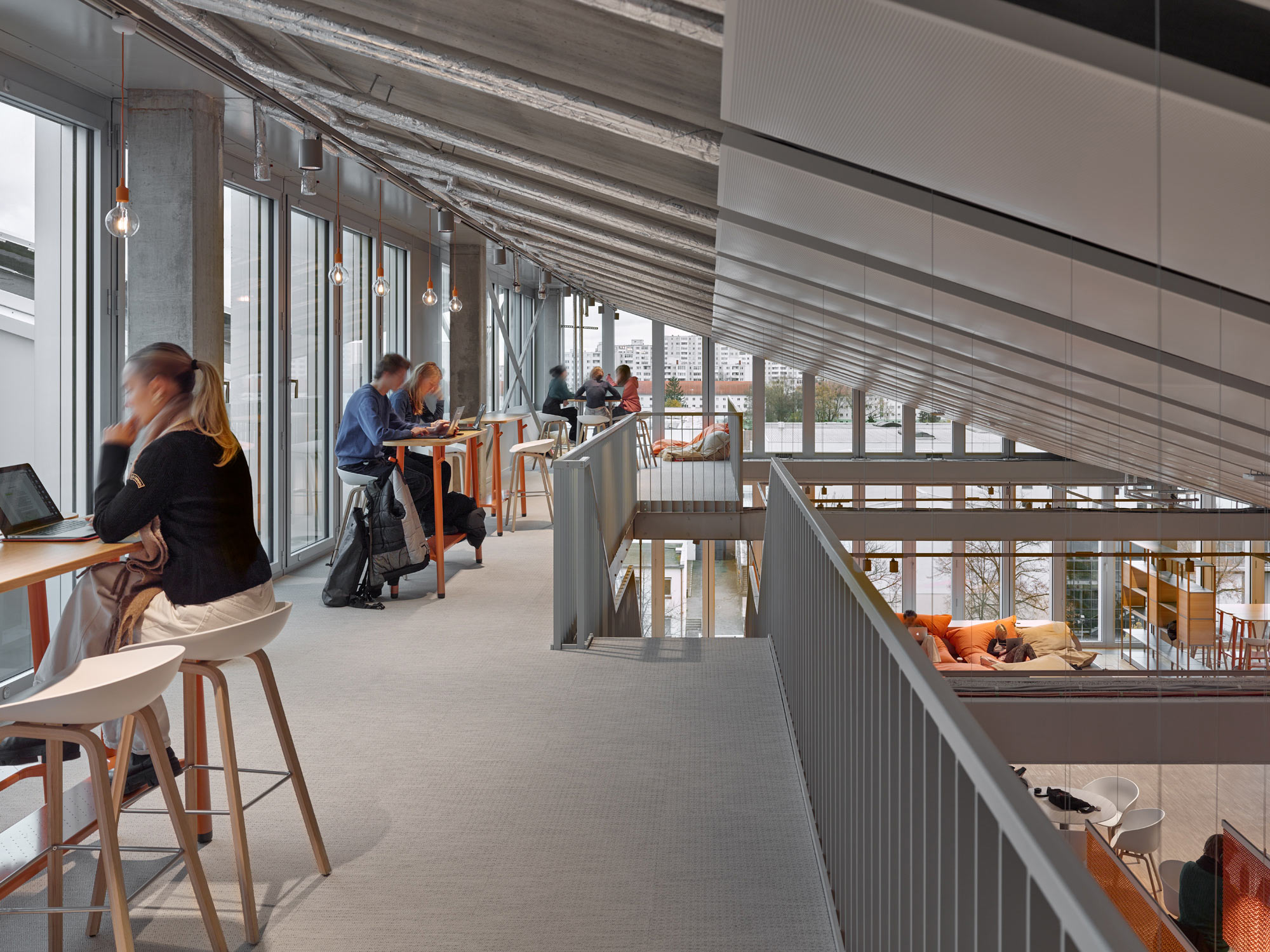 SHED - SRH University of Applied Science Berlin, Lernlandschaft, Foto: Stefan Mueller