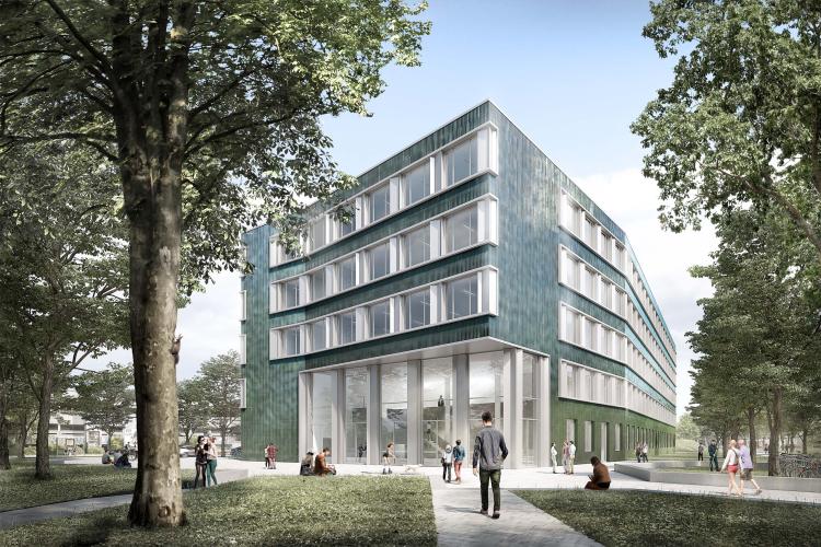 Berliner Hochschule für Technik, Laborgebäude WAL, Ansicht Haupteingang